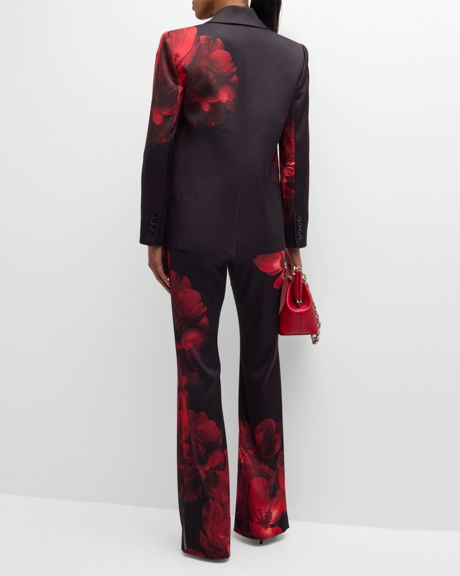 シフォン★マルチカラー★花柄ジャンプスーツ★ ALICE + OLIVIA Alice + Olivia Bennet Pleated Jumpsuit | White | FARFETCH