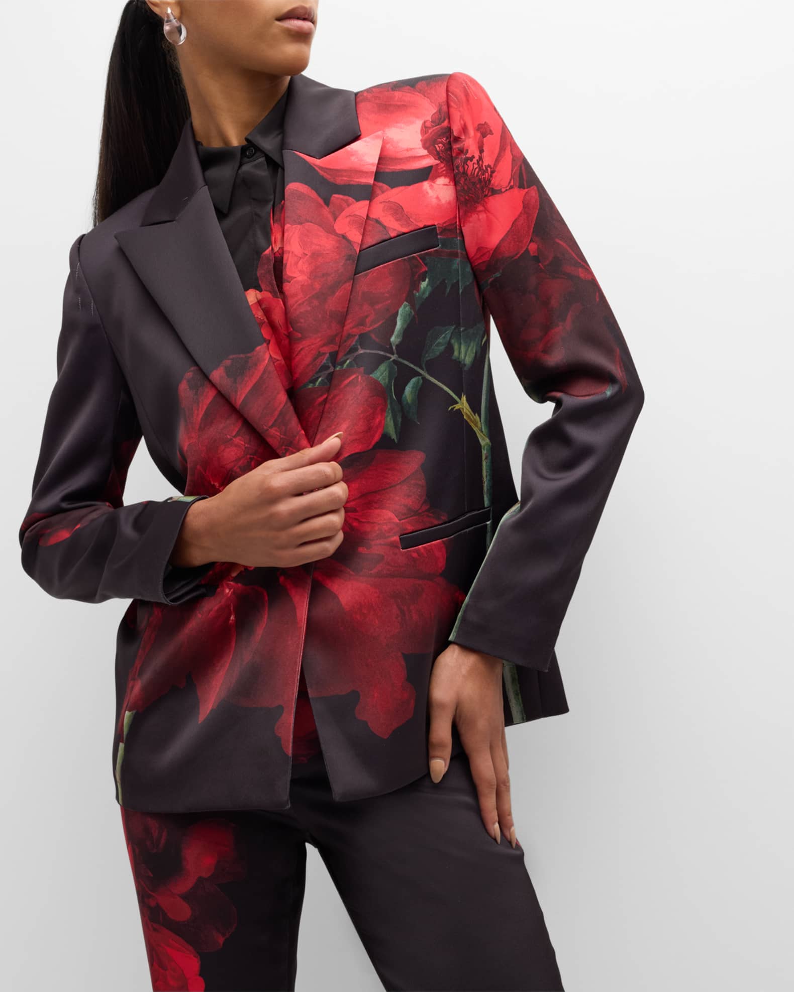 Floral Print Suit | Neiman Marcus