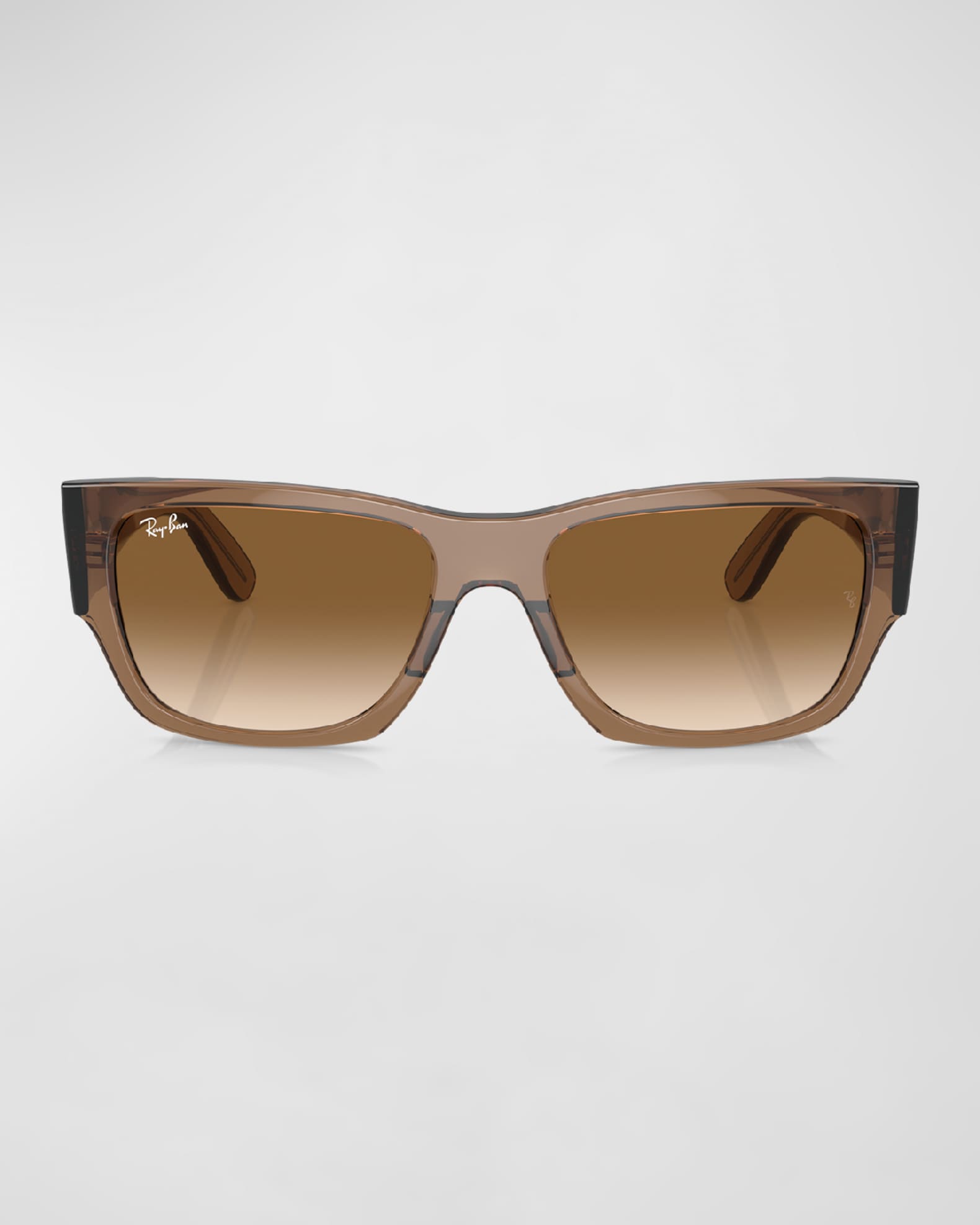 Ray ban aviator brown rectangle sunglasses on sale