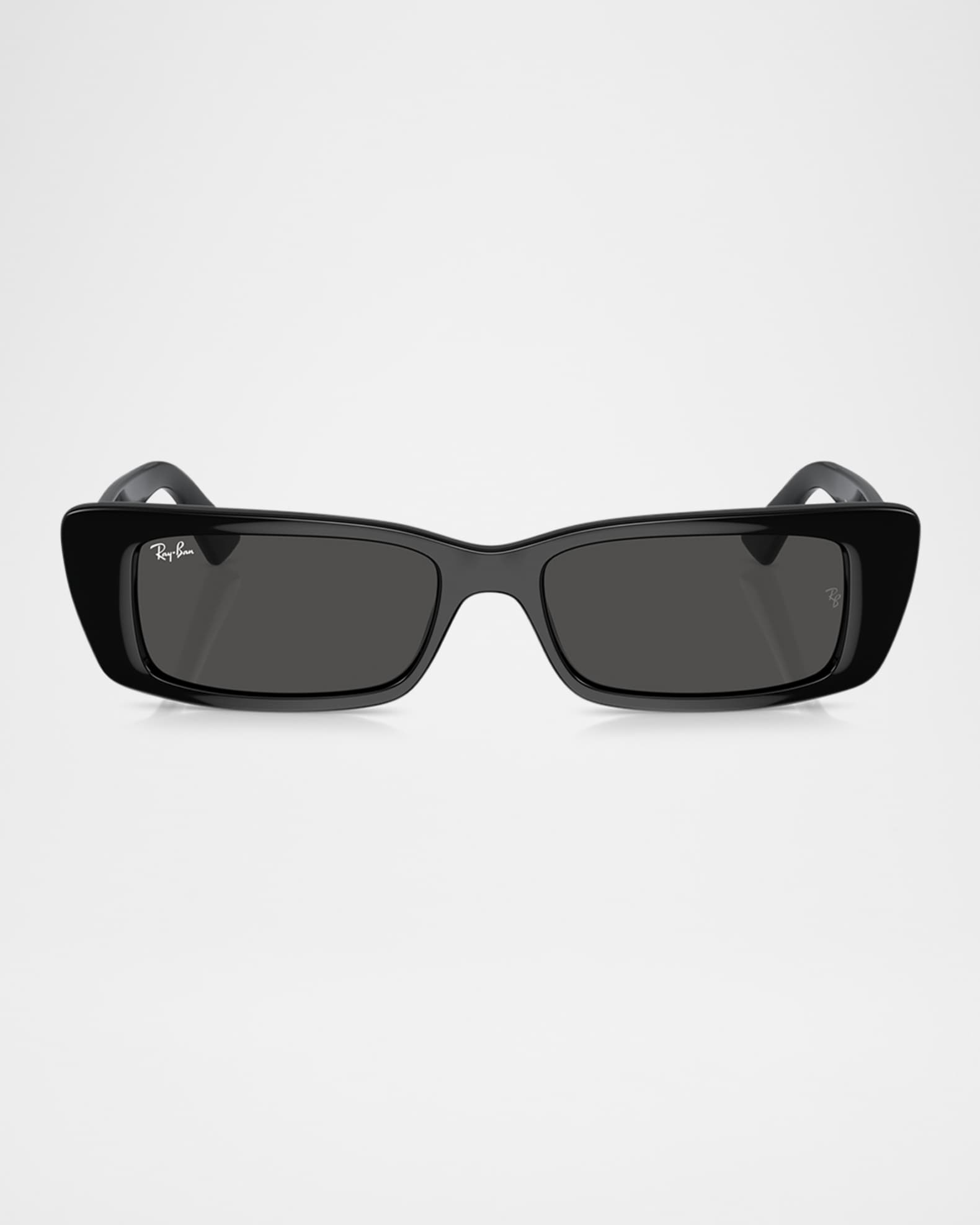 Plastic Rectangular Sunglasses, 54MM 0