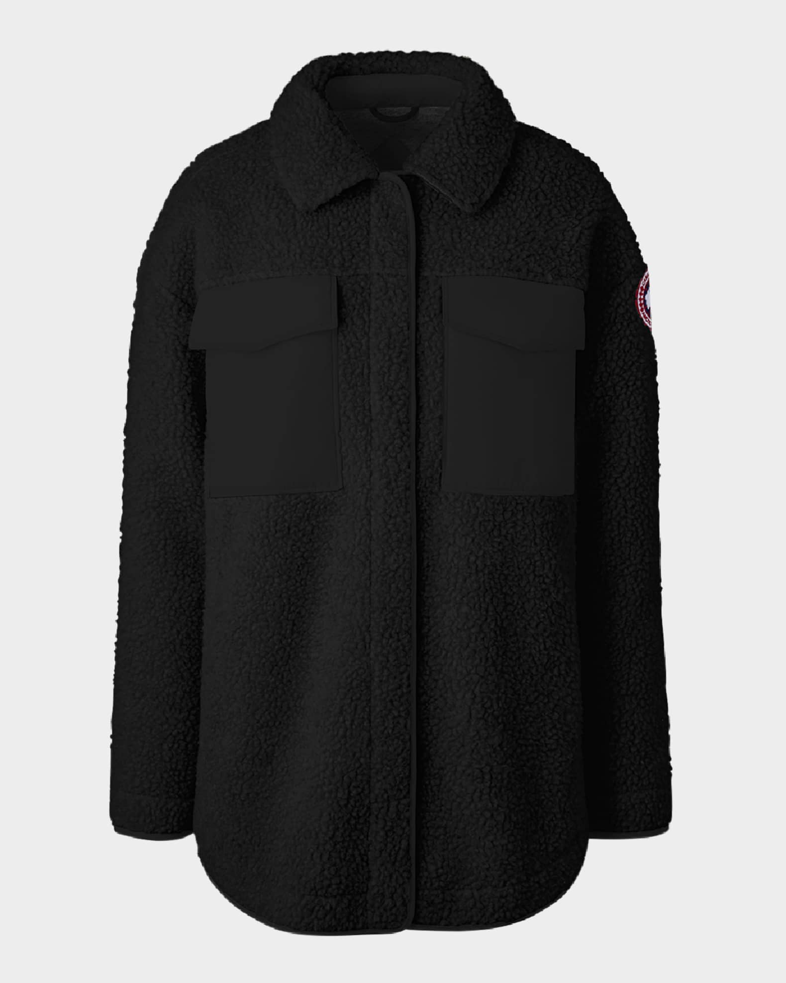 Canada Goose Simcoe Sherpa Shirt Jacket Black