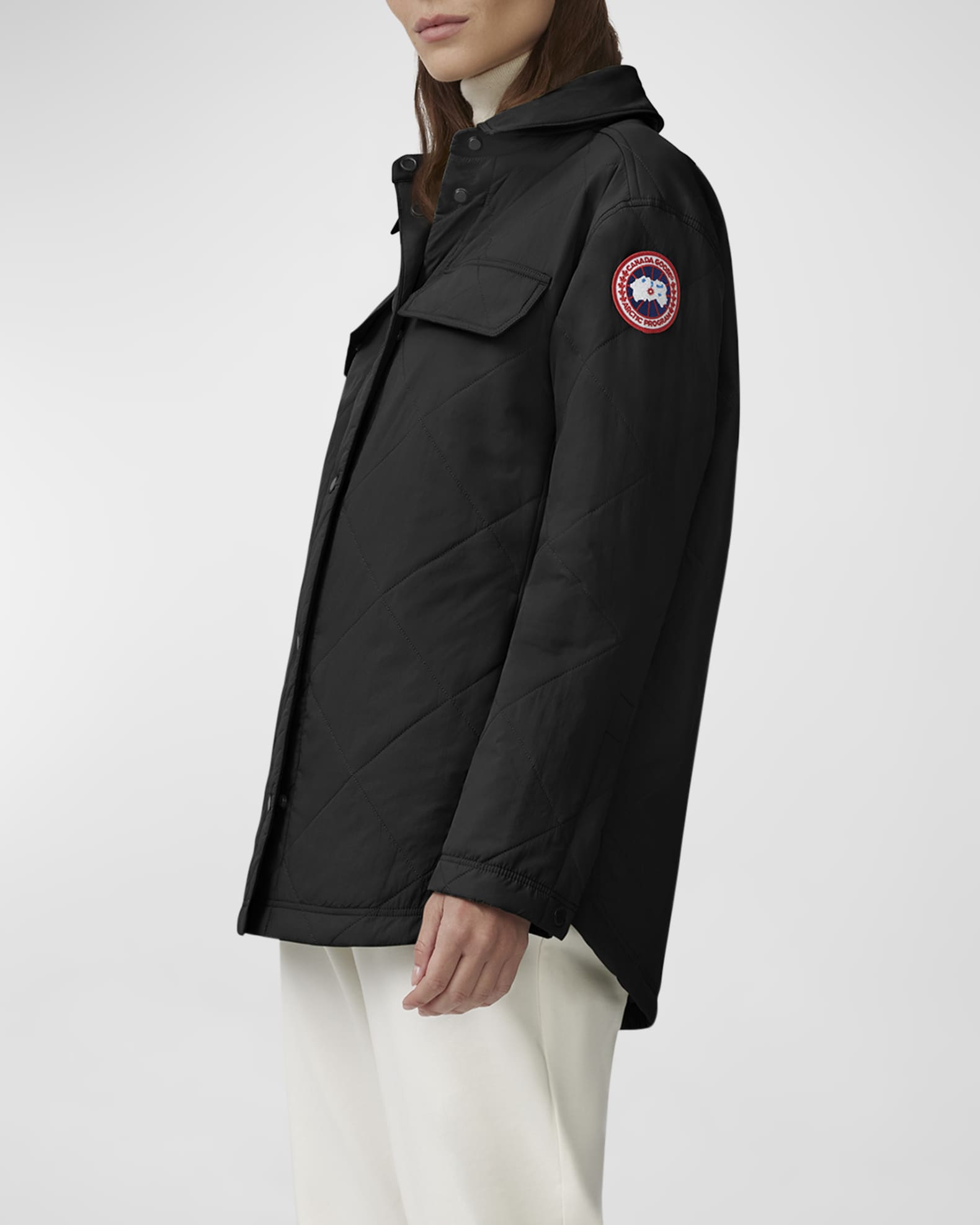 Albany Lightweight Water Repellent Quilted Shirt Jacket