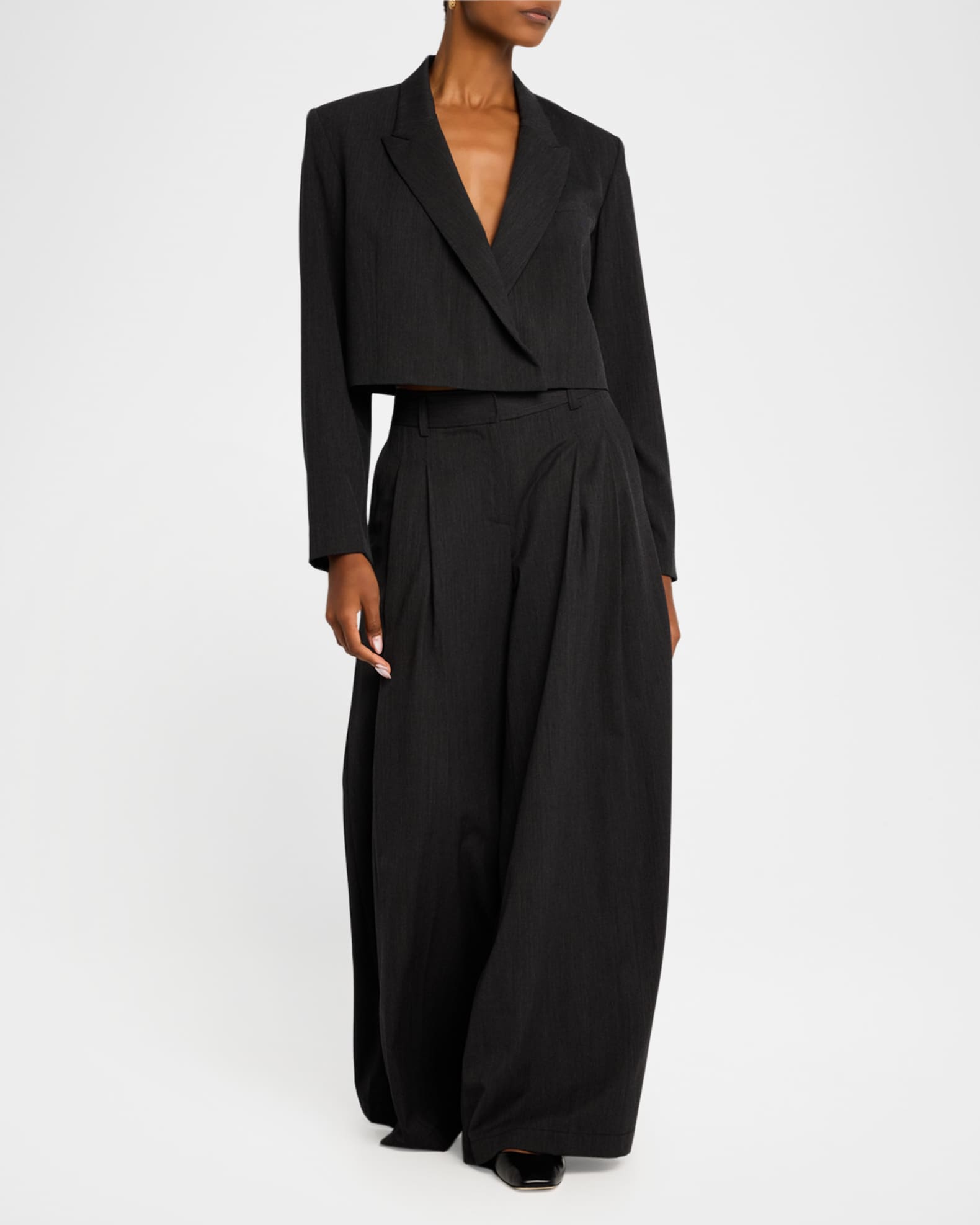 What Once Was Cropped Wool Blazer 1