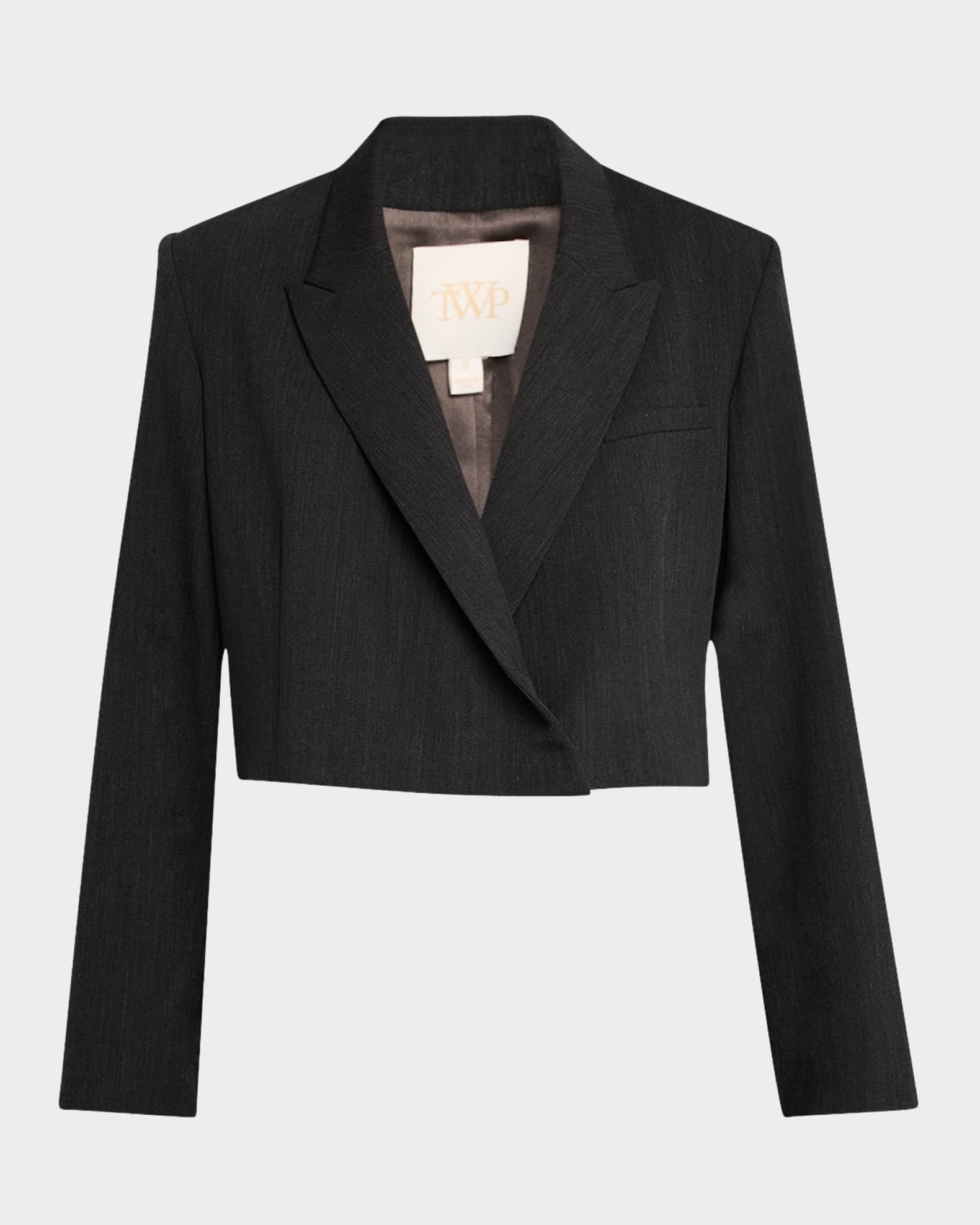 What Once Was Cropped Wool Blazer 0