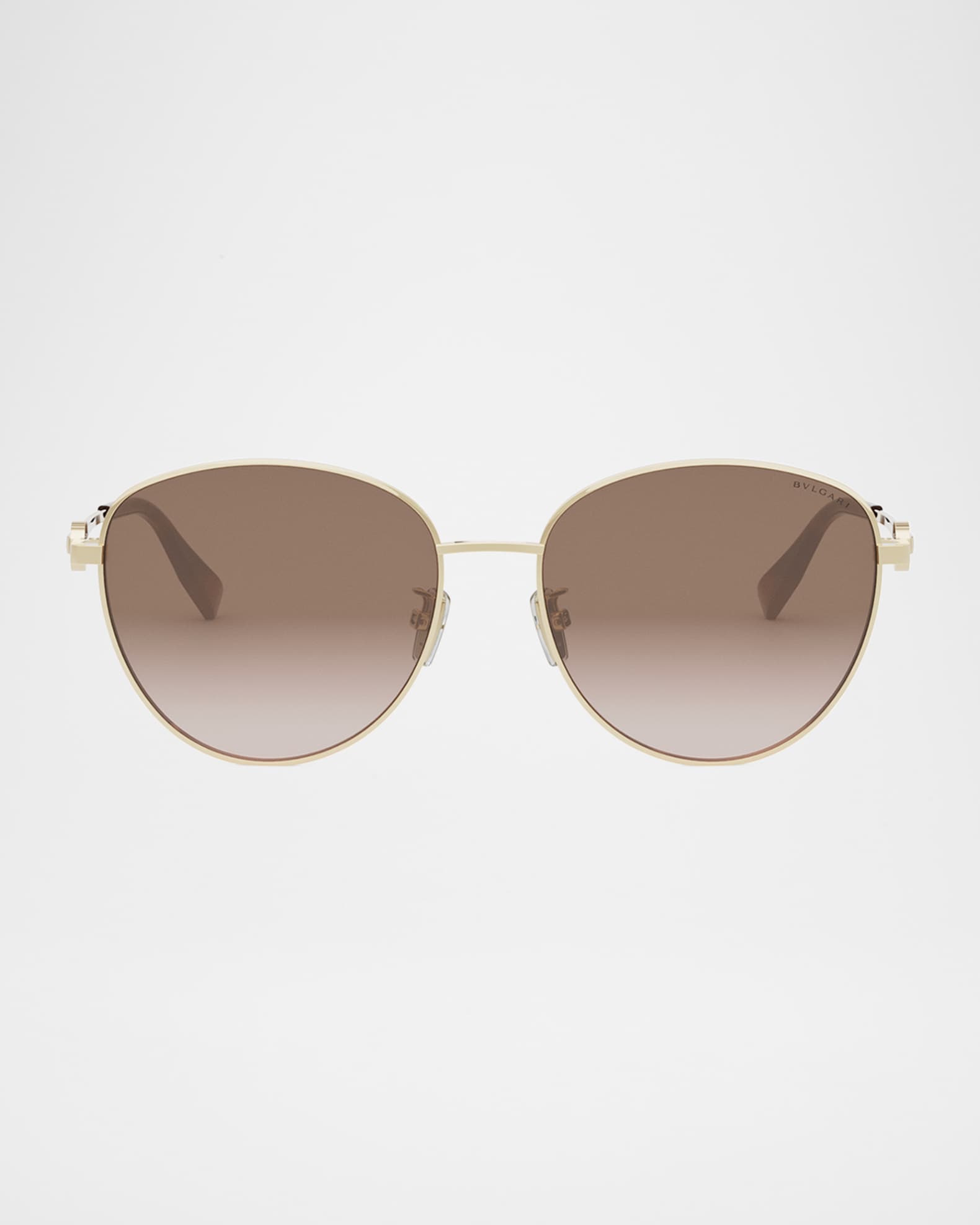 Round Metal & Nylon Sunglasses 0