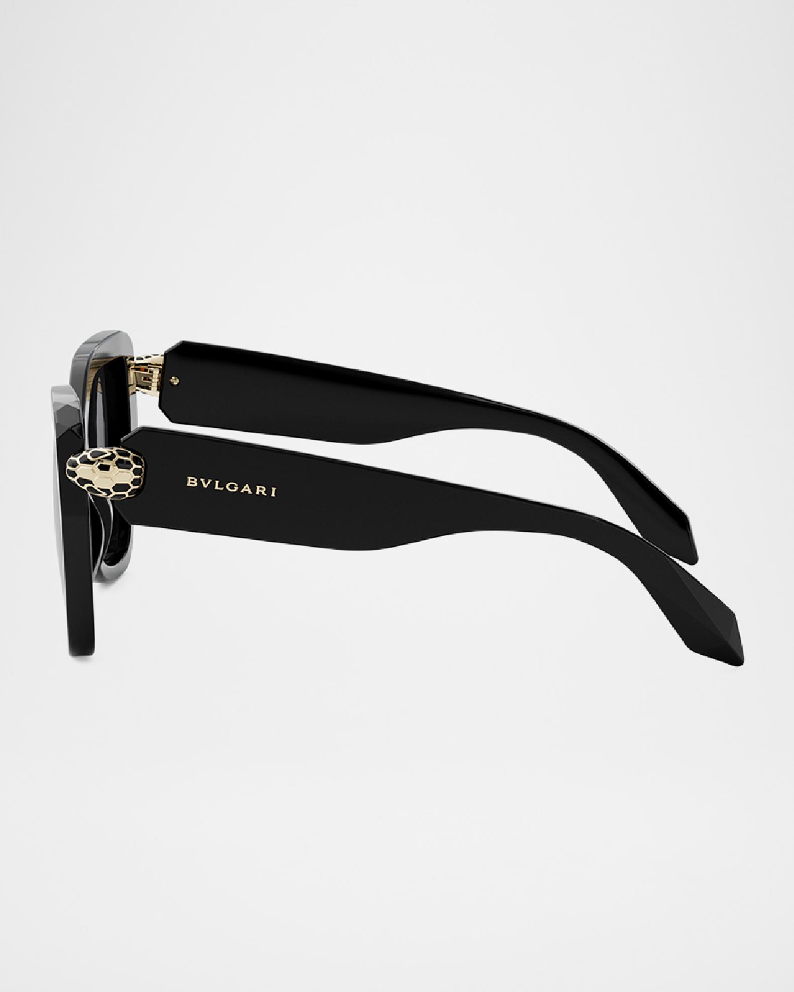 Bulgari Black Gradient Butterfly Sunglasses with Gold Temples BVLGARI Black Gold Fashion Jewel Crystal Logo Butterfly  main image 2