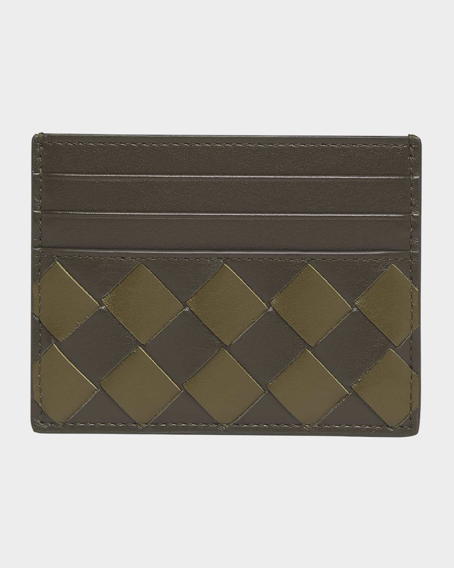 Men's Intrecciato 15 Avenue Check Card Case  0