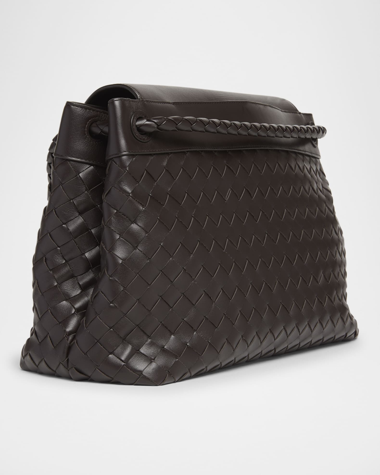 Bottega Veneta Men's Andiamo Medium Intrecciato Leather