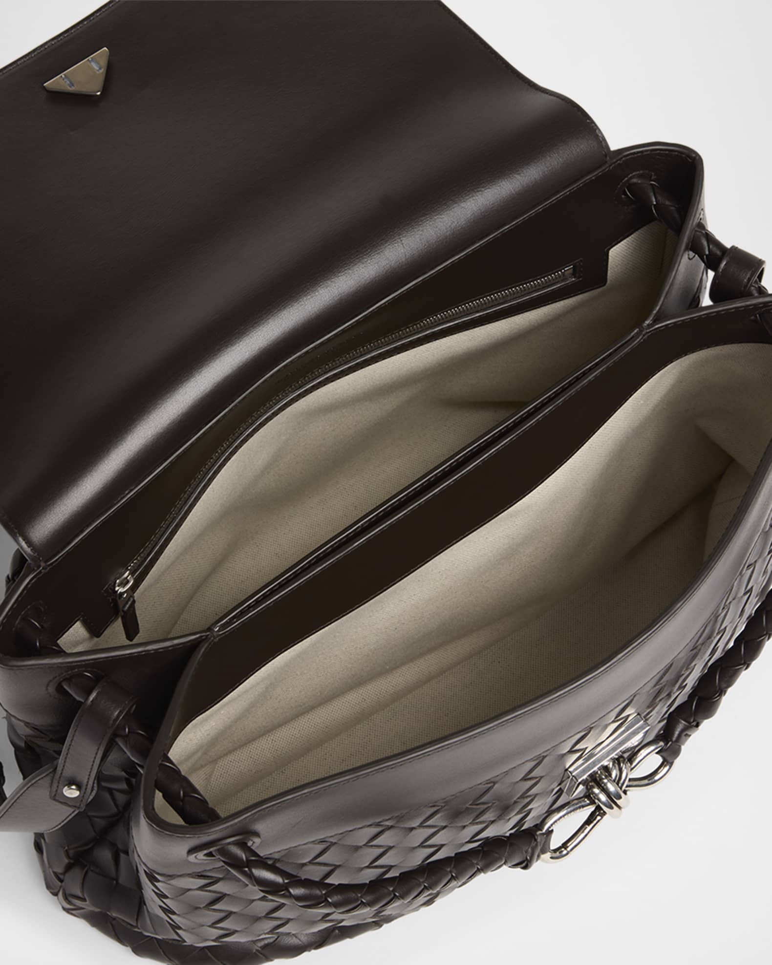 Bottega Veneta Men's Andiamo Medium Intrecciato Leather