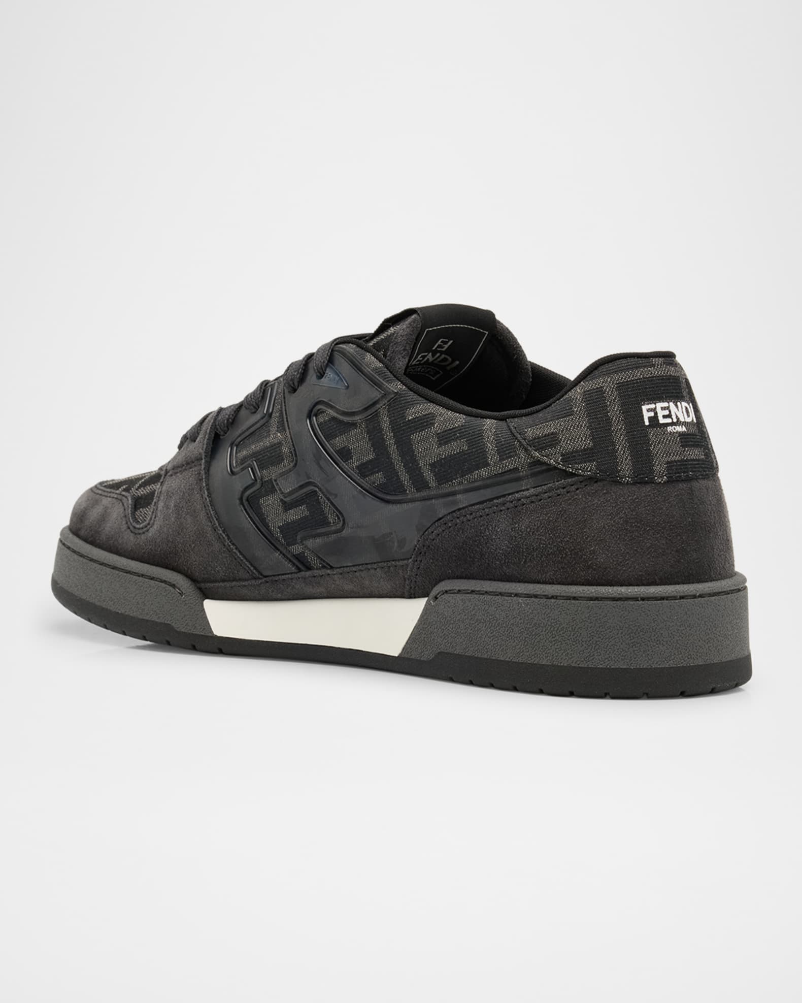 OUTLET【FENDI】BLACK☆Match FFロゴ ローカット スニーカー Fendi Men's Match FF Jacquard Low-Top Sneakers | Neiman Marcus