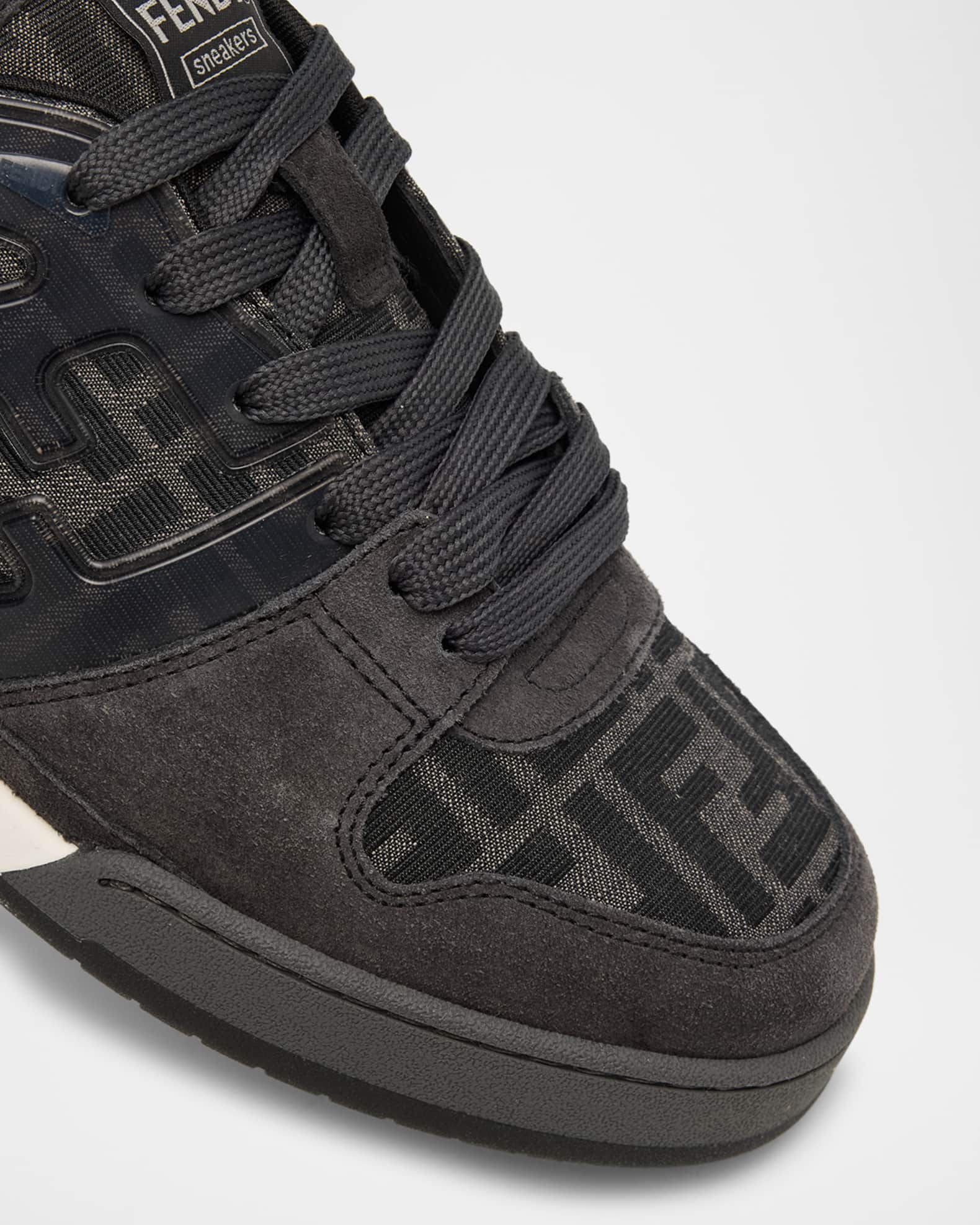Fendi Men's Match FF Jacquard Low-Top Sneakers | Neiman Marcus Fendi Men's Match FF Jacquard Low-Top Sneakers | Neiman Marcus