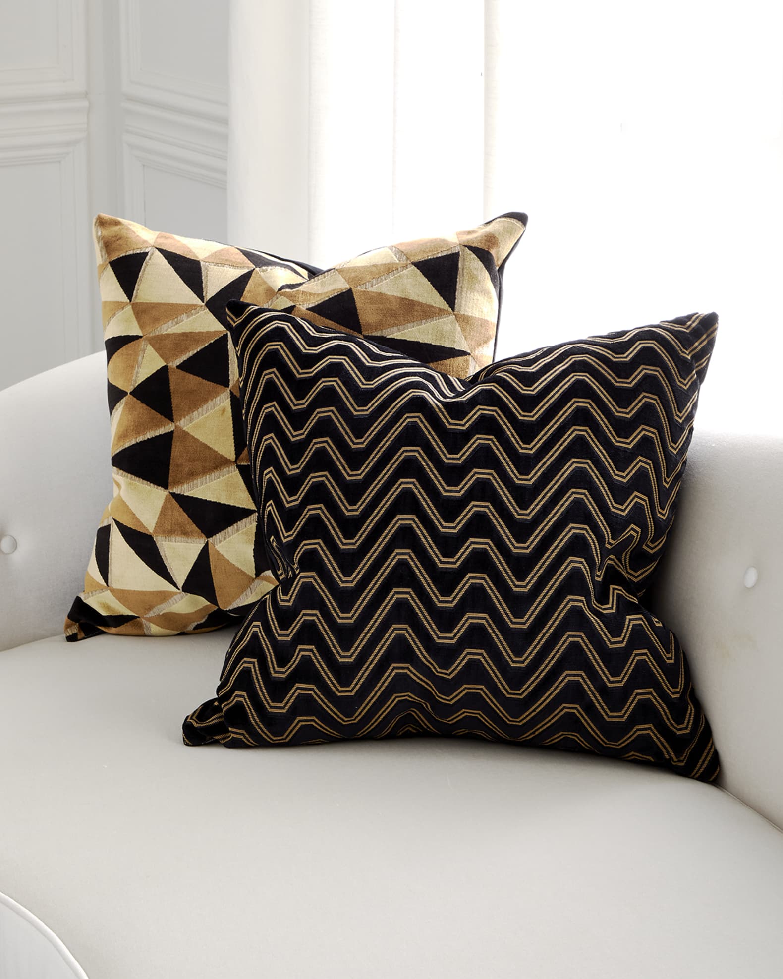 Citadel Velvet Decorative Pillow 1