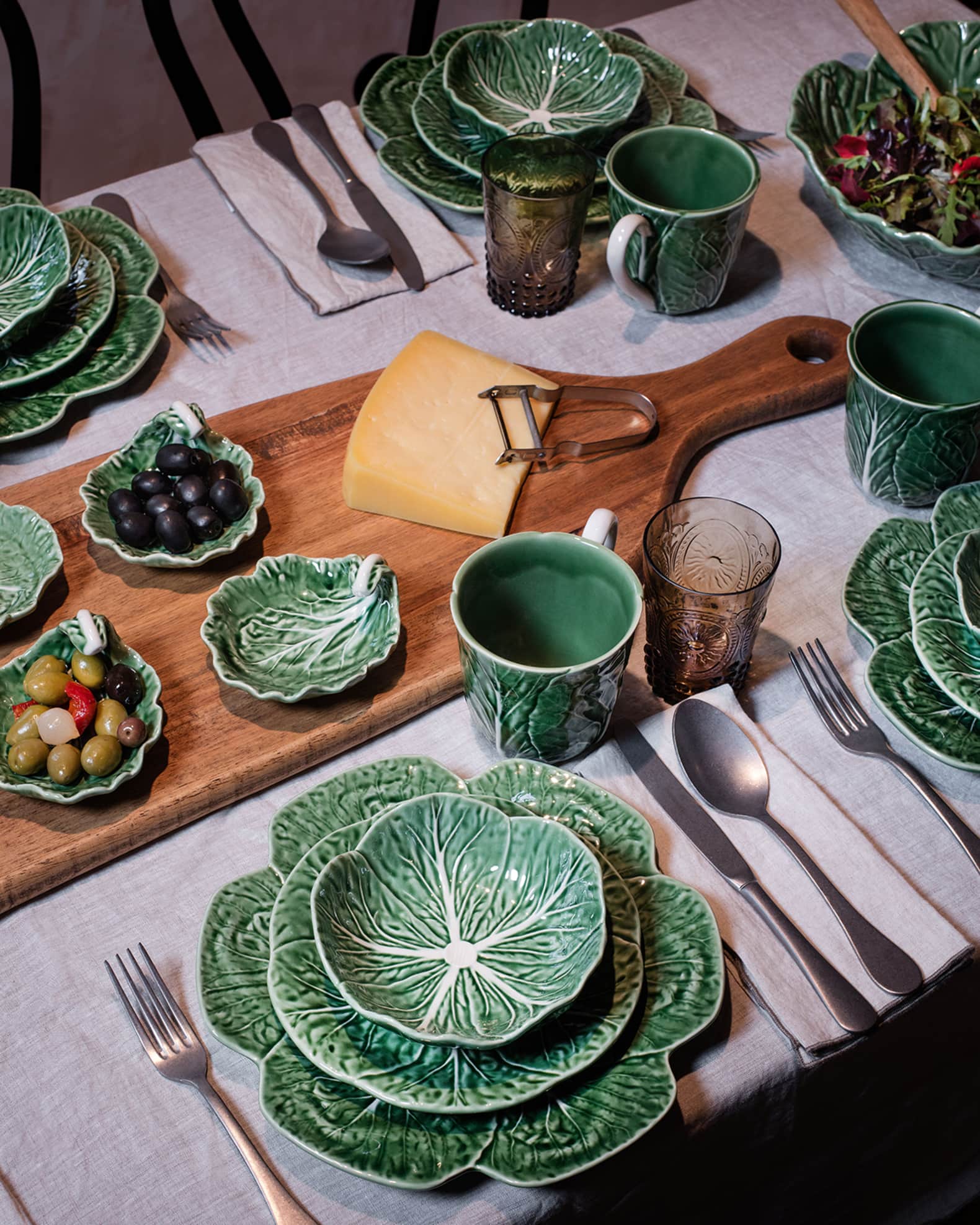 Bordallo Pinheiro Cabbage Dessert Plate Neiman Marcus