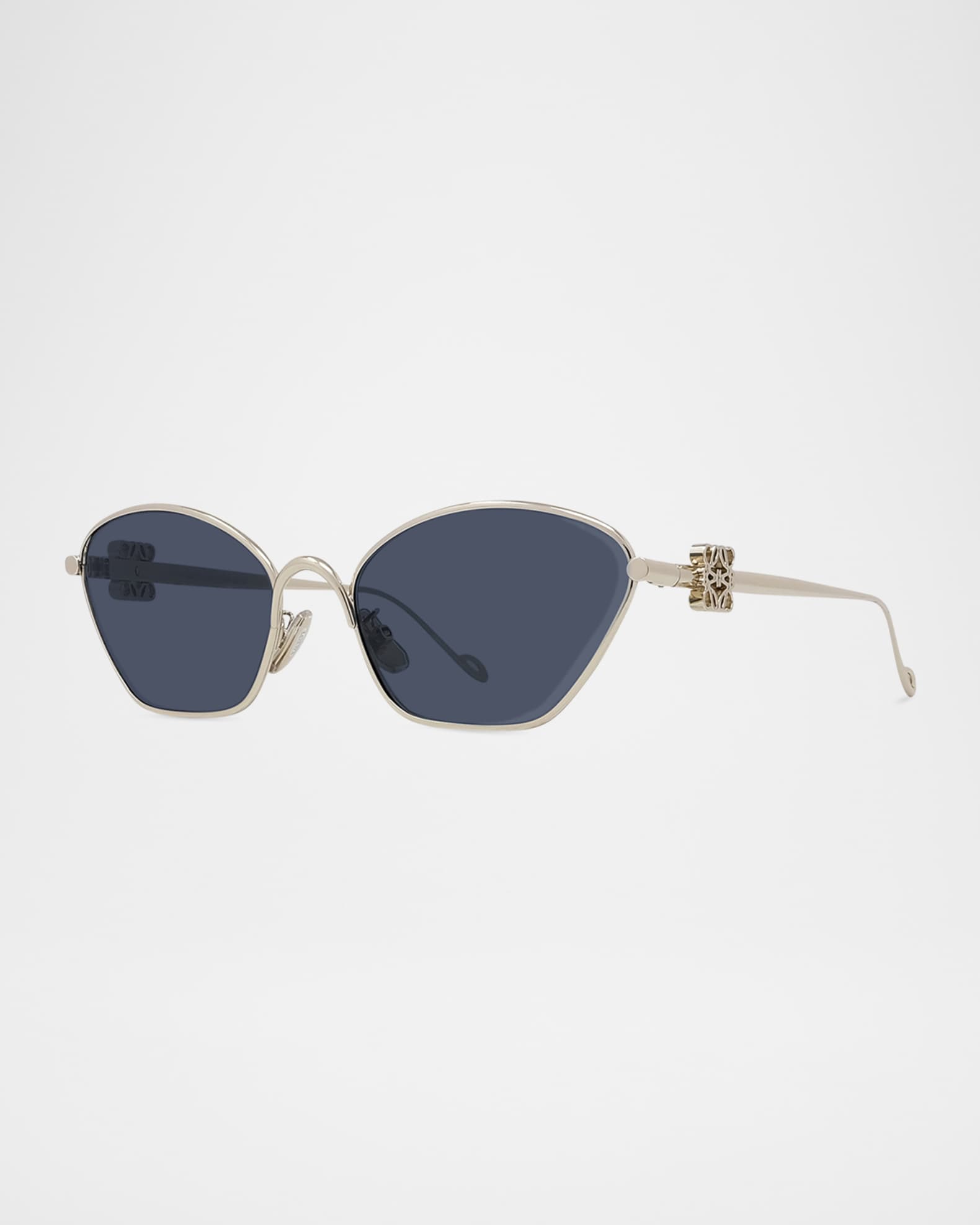 Men's LW40115UM Metal Cat-Eye Sunglasses 0