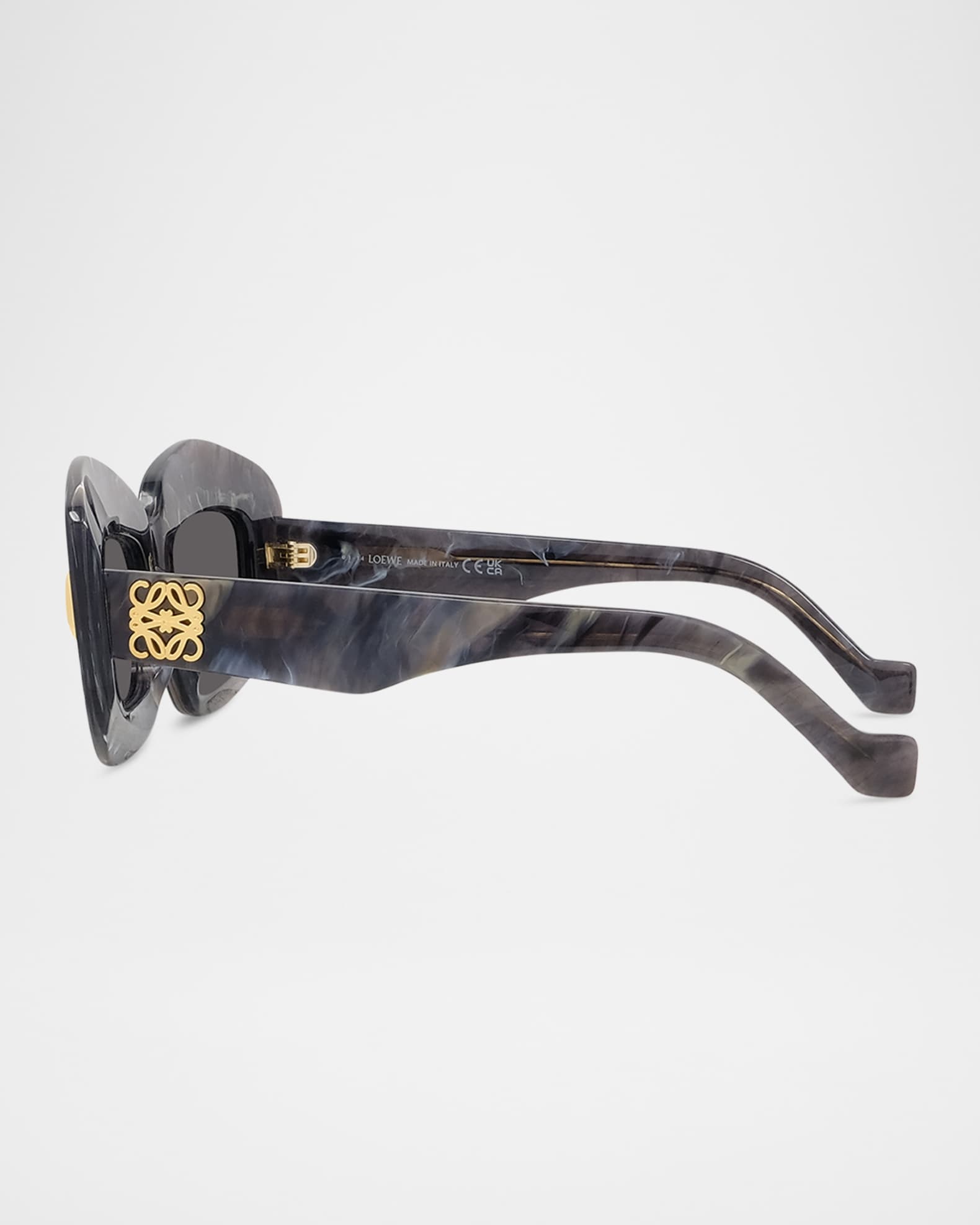 Men's Anagram Acetate and Nylon Rectangle Sunglasses