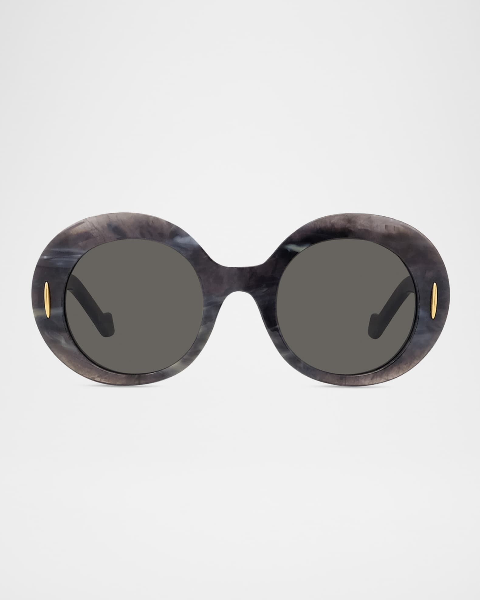 Men's Anagram Acetate and Nylon Round Sunglasses 0