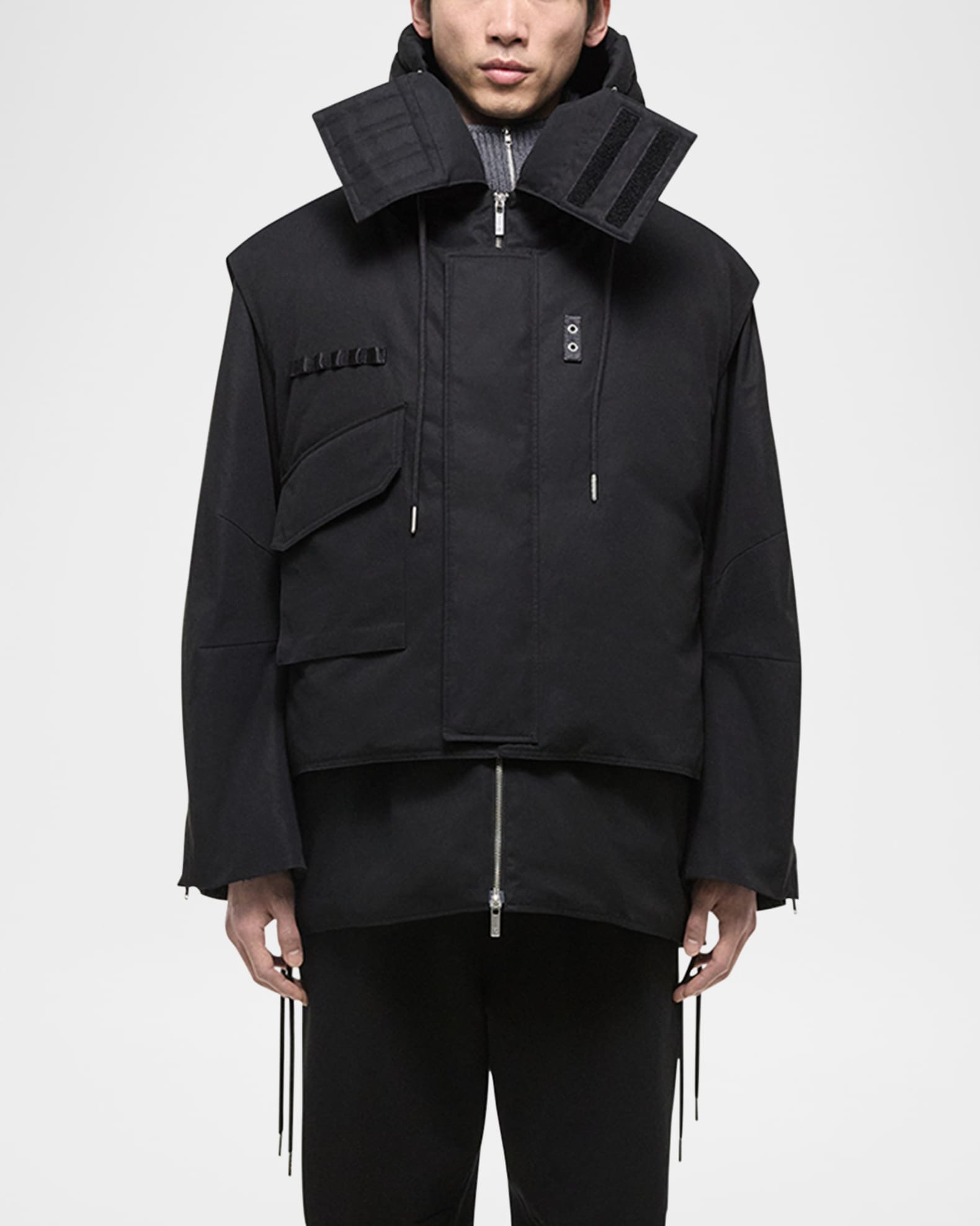 Men's Double-Layer Hooded Parka