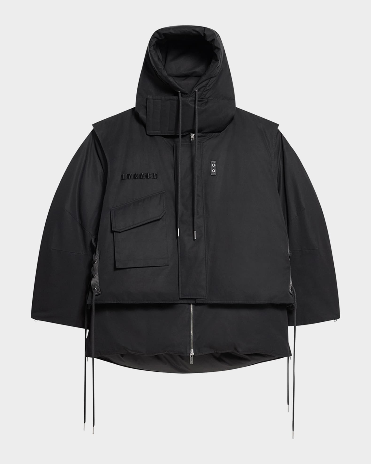 Men's Double-Layer Hooded Parka
