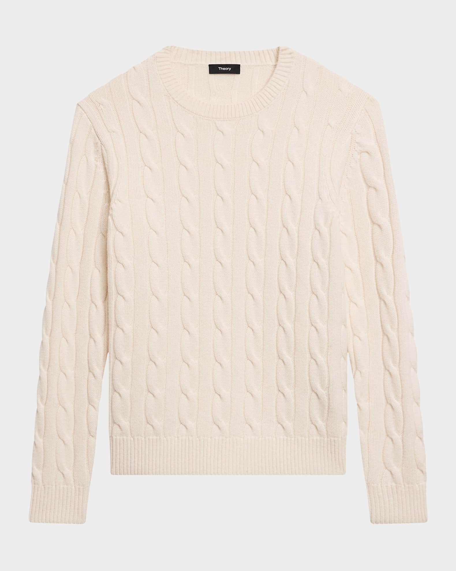 Theory horseshoe cable cashmere sweater outlet