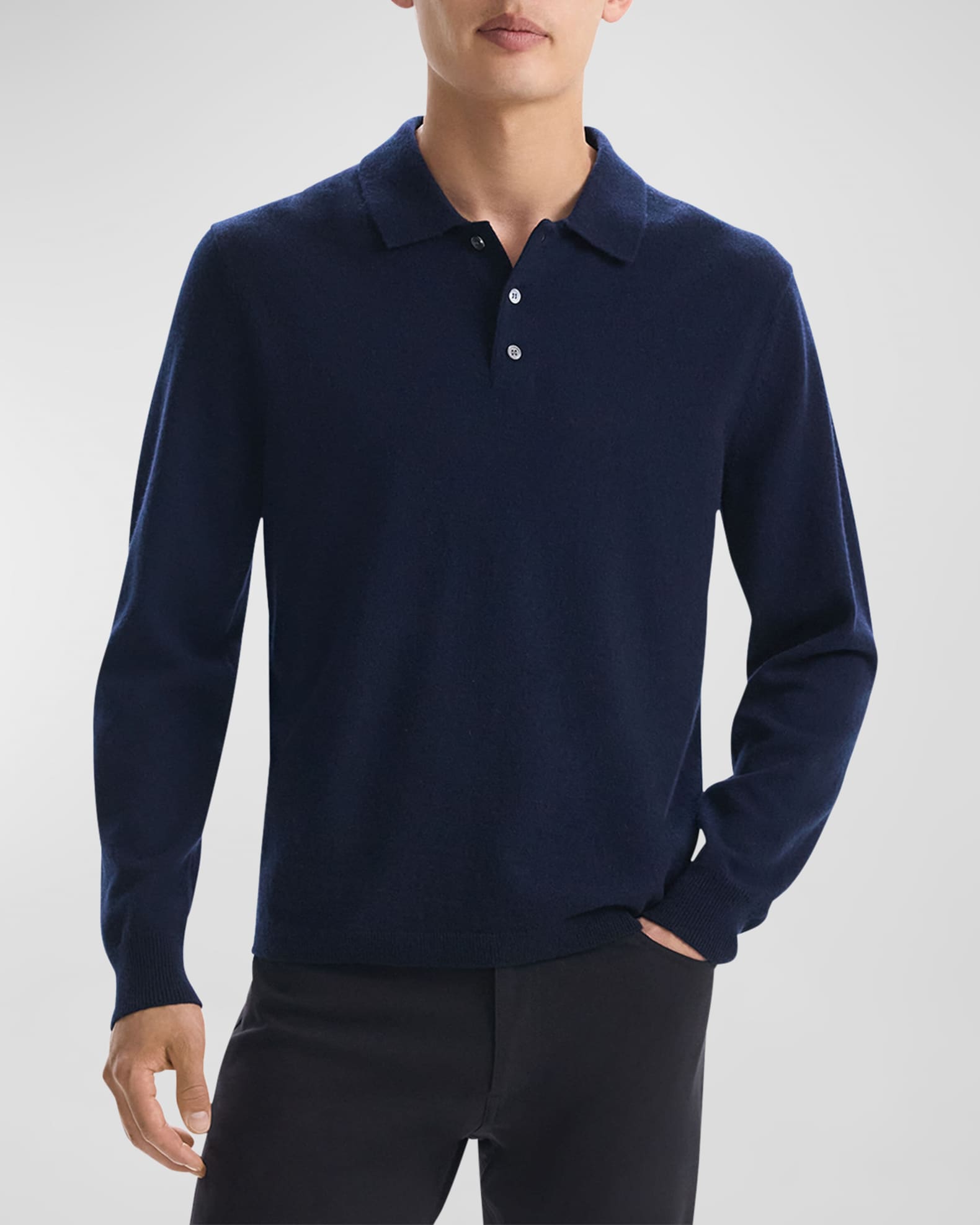 Men's Hilles Cashmere Polo Shirt 1