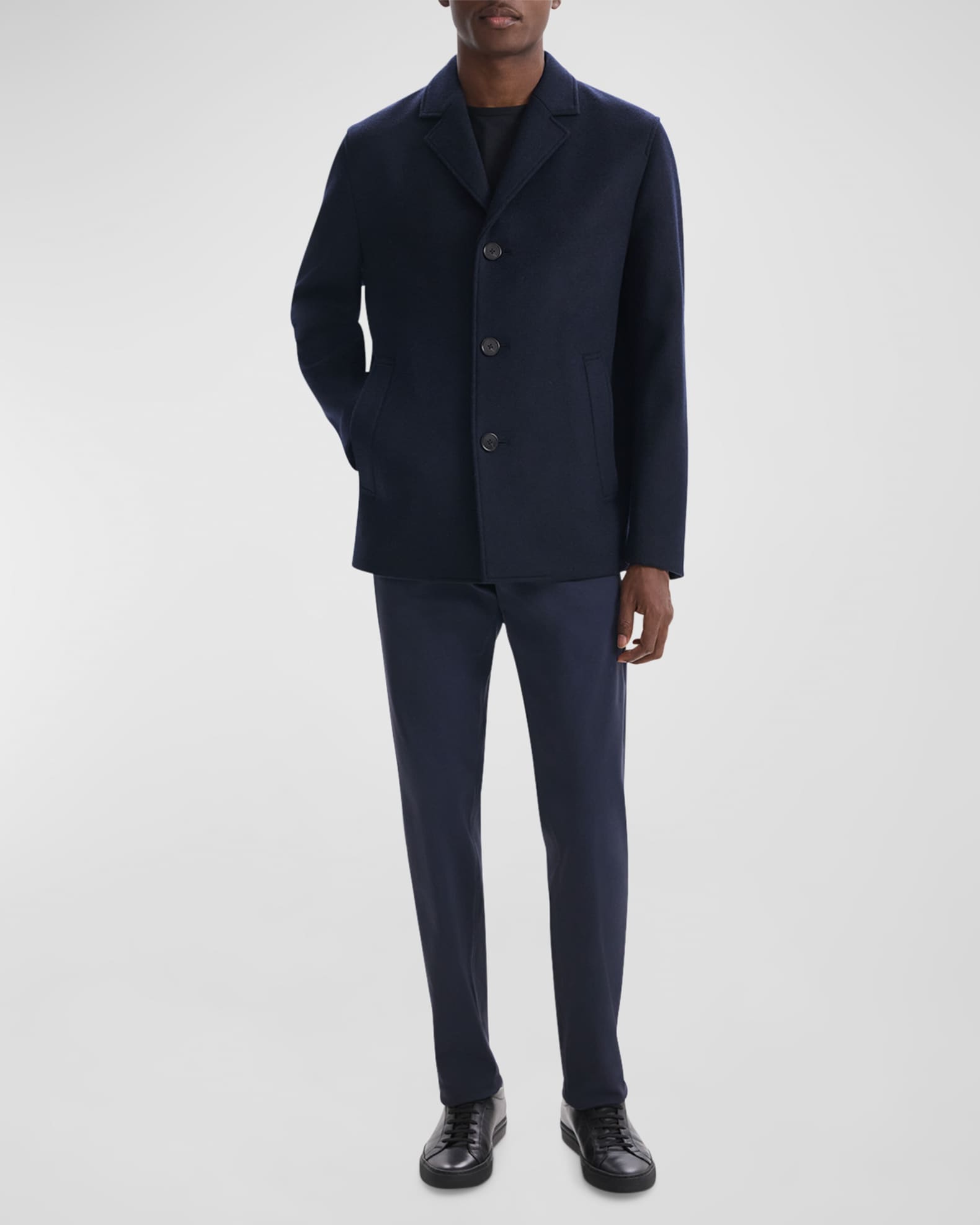 Men s Mid Length Wool Coat