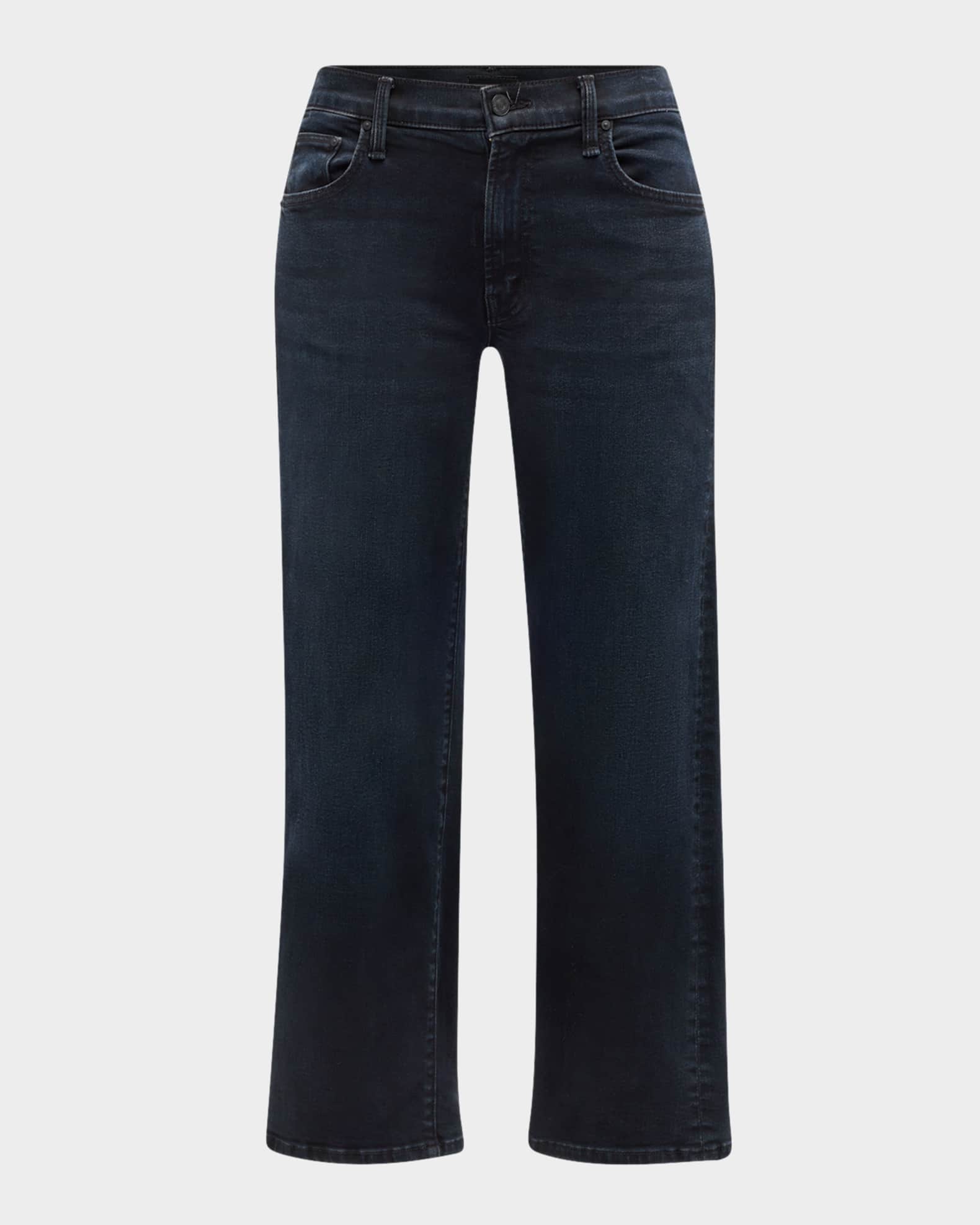 Mother Lil' Mid-Rise Zip Rambler Jeans - Night in Venice
