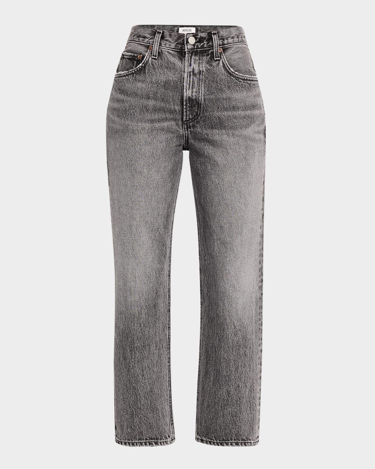 Valen Mid-Rise Vintage Straight Jeans 0