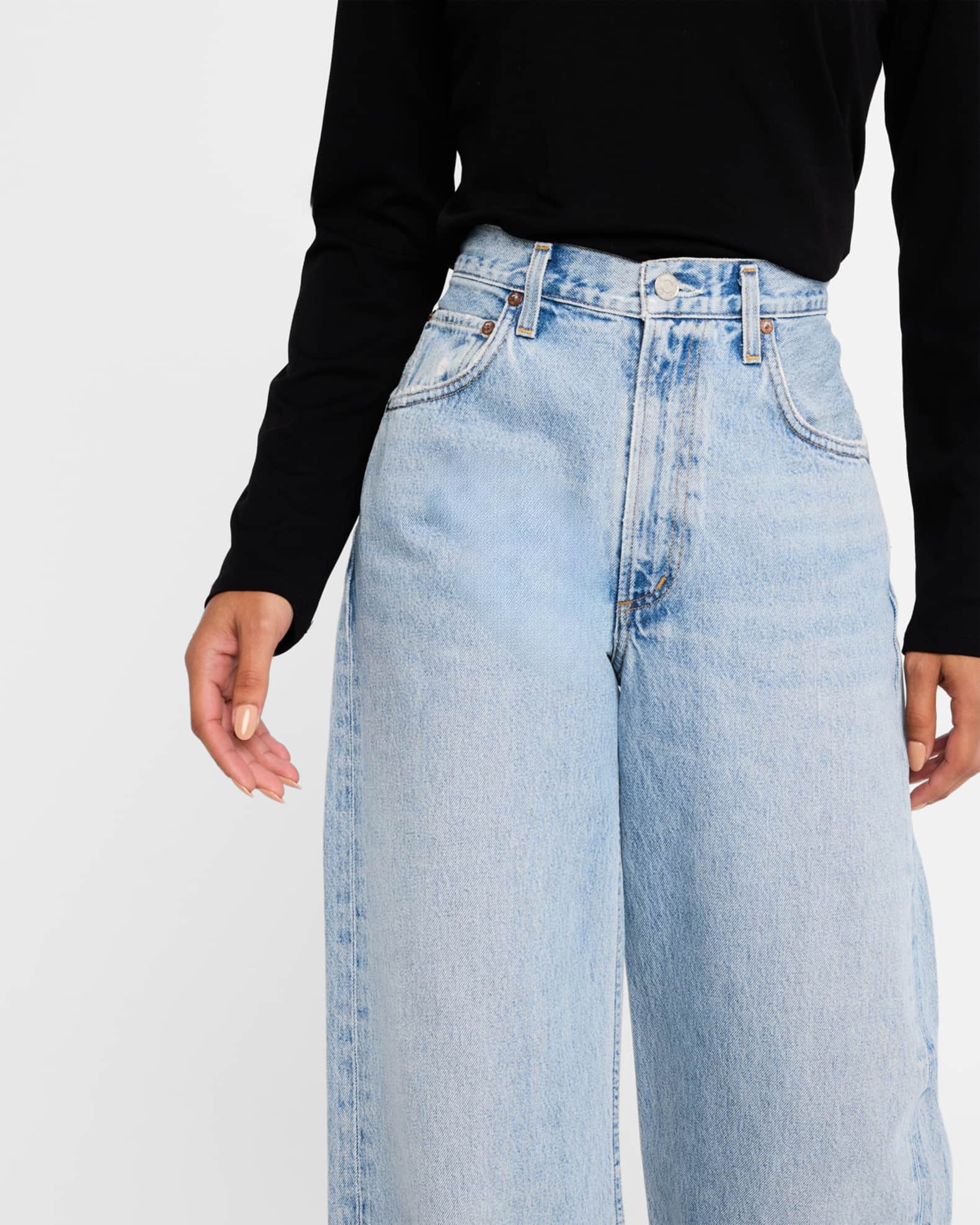 デニム・ジーパン Agolde Low Curve Jeans With Five-Pocket Style Low Curve Jean in Pendulum – AGOLDE