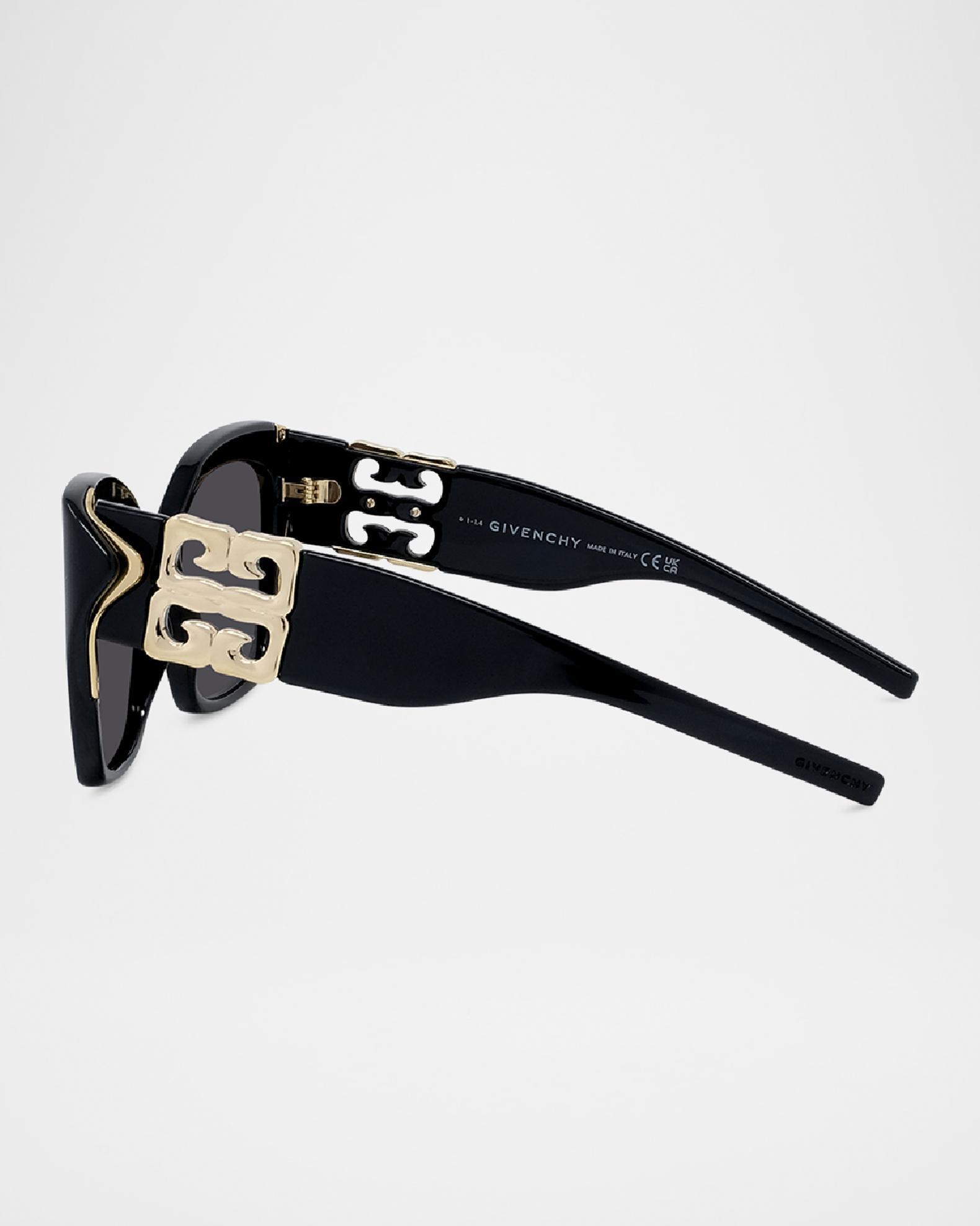 未使用級 Y2K GIVENCHY ツーポイント サングラス 4Gロゴ ケース付 Givenchy 4G Liquid Square Plastic & Nylon Sunglasses | Neiman Marcus