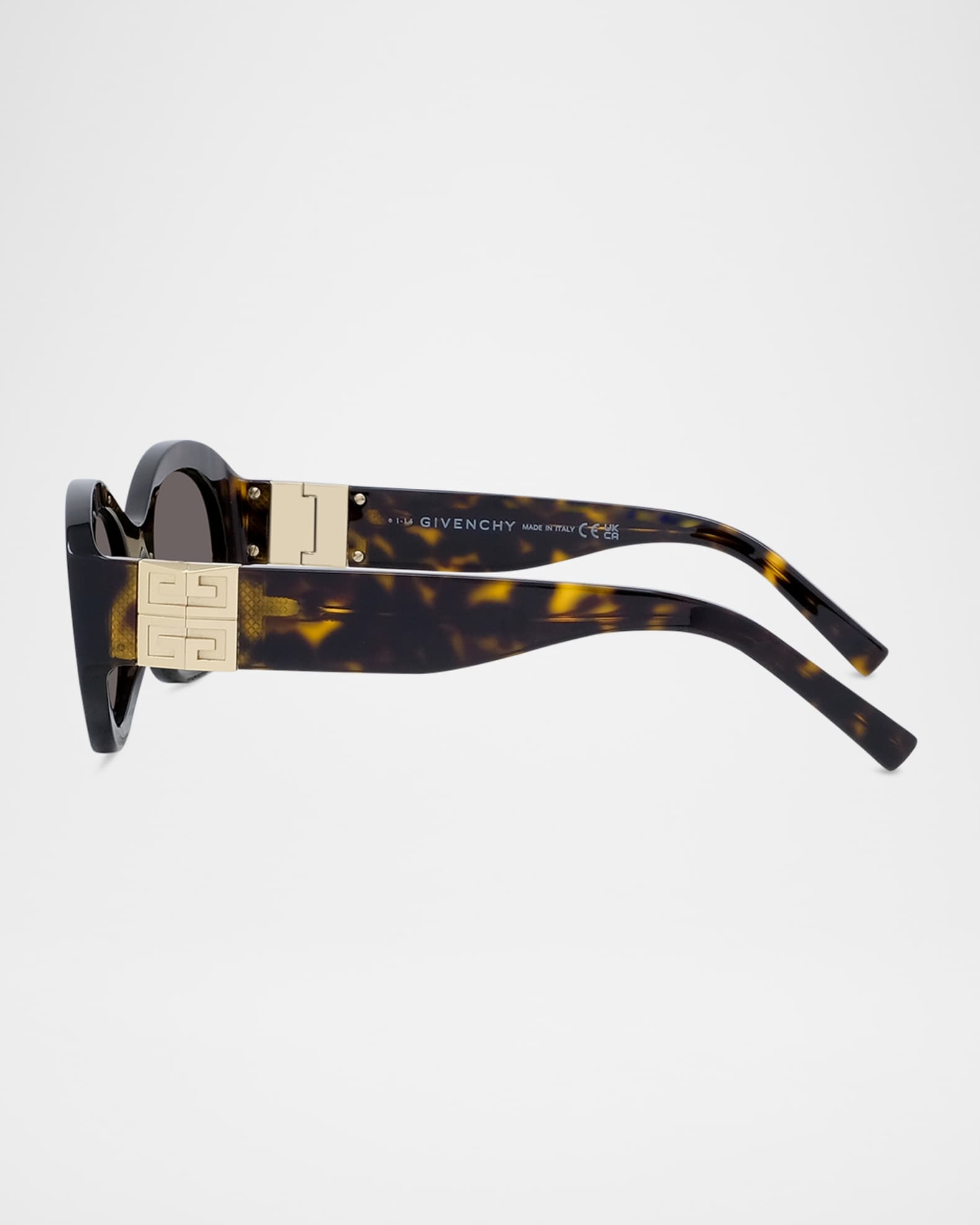 Givenchy Tortoise Acetate 4G Sunglasses | Neiman Marcus