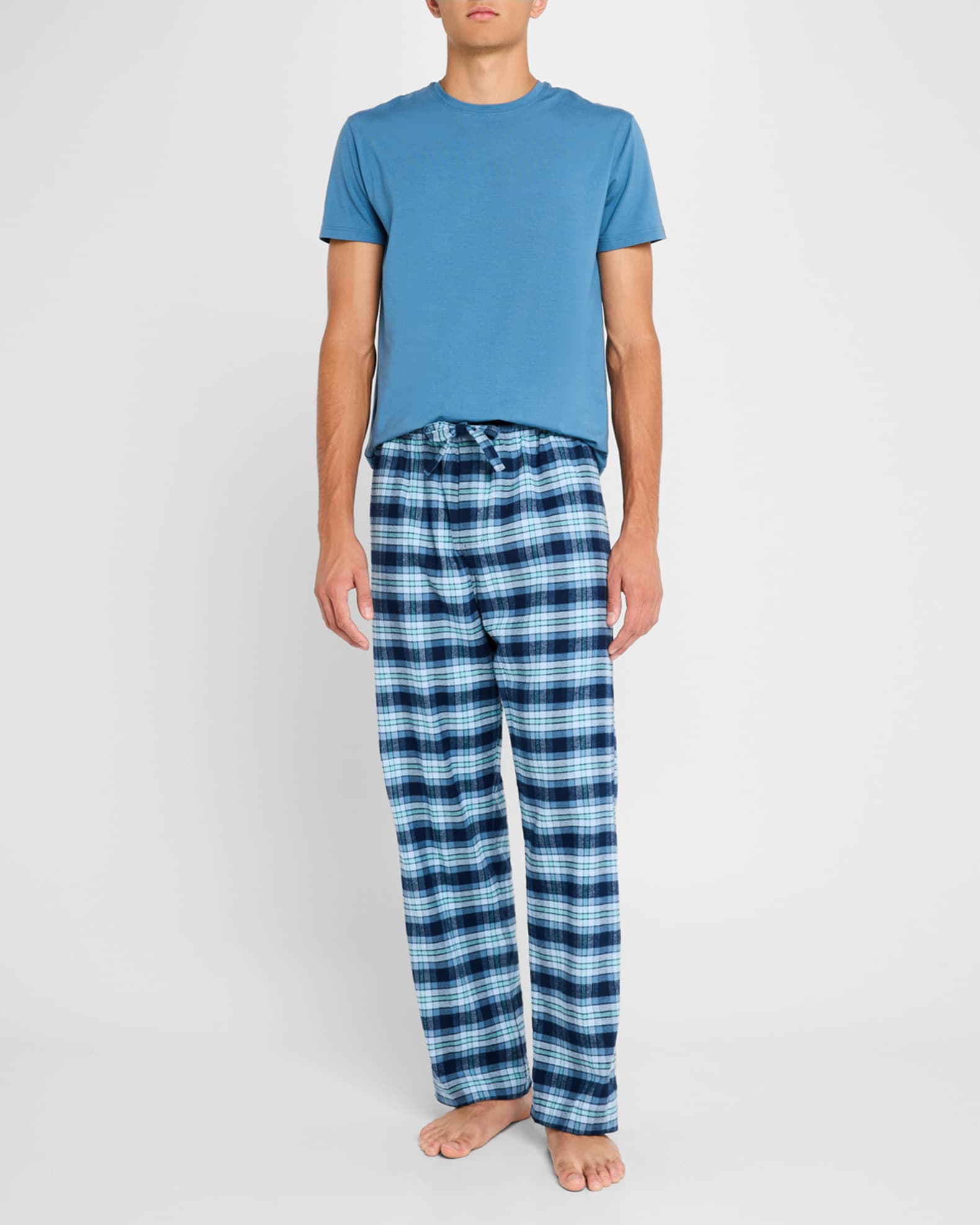 Men's Kelburn Cotton Plaid Lounge Pants 1