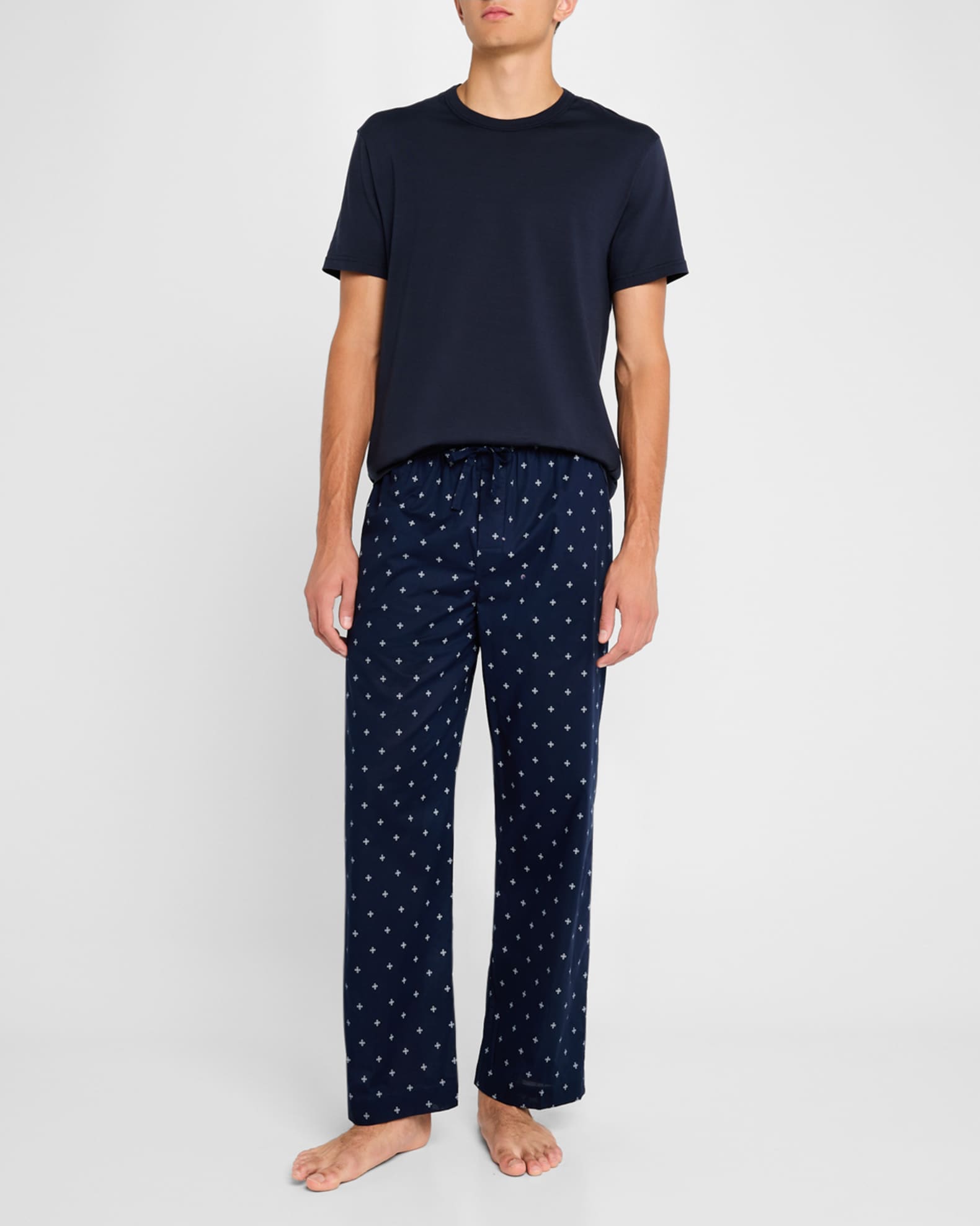 Men's Nelson Cotton Rope-Print Lounge Pants 1