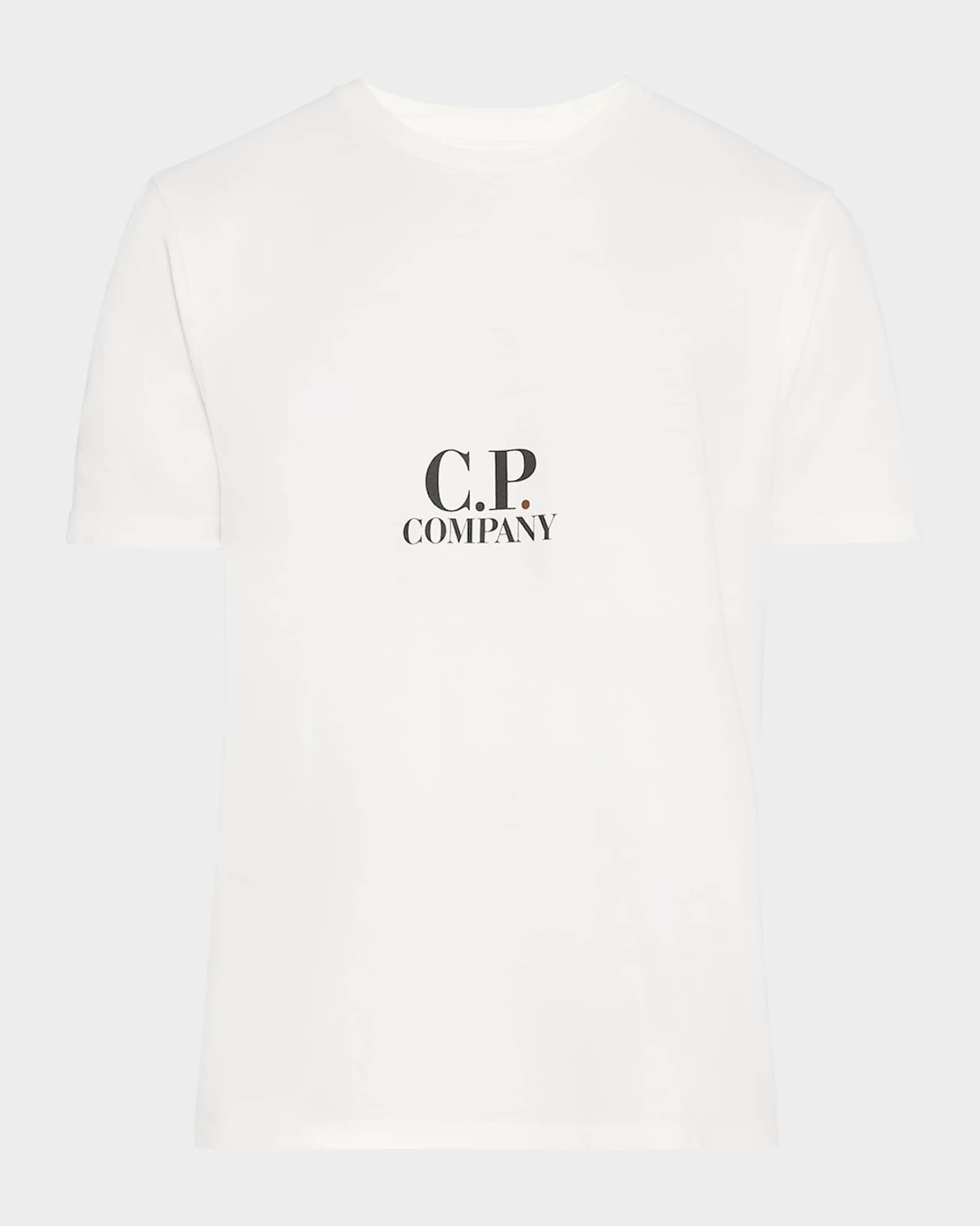 C.P. Company Men s Back Graphic T Shirt Gauze White