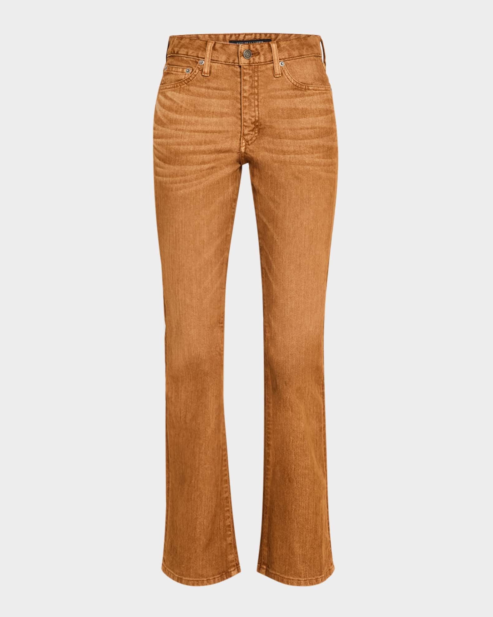 Cout De La Liberte Camila Mid-Rise Twill Bootcut Pants