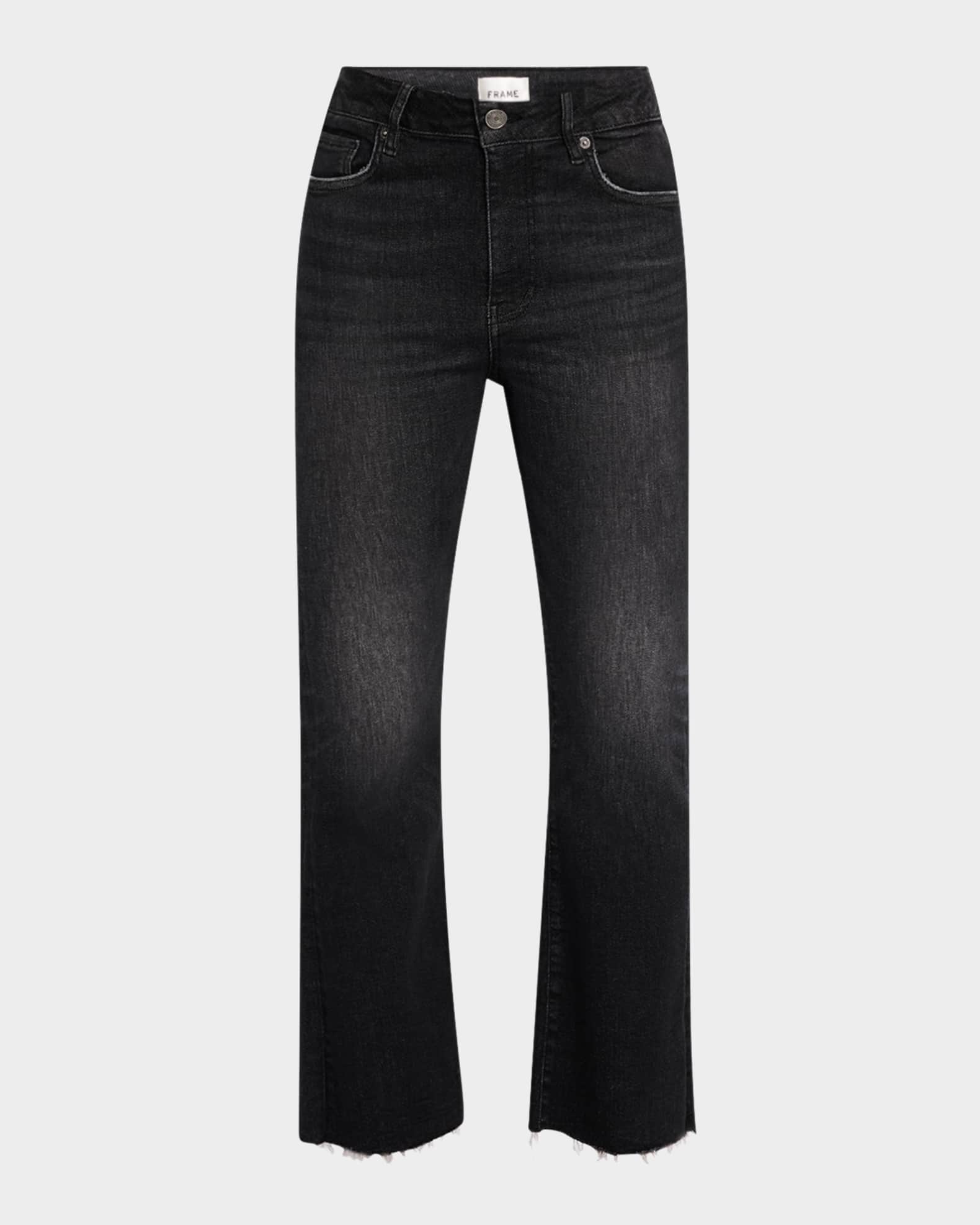 FRAME Le Crop Mini Boot Raw After Jeans | Neiman Marcus
