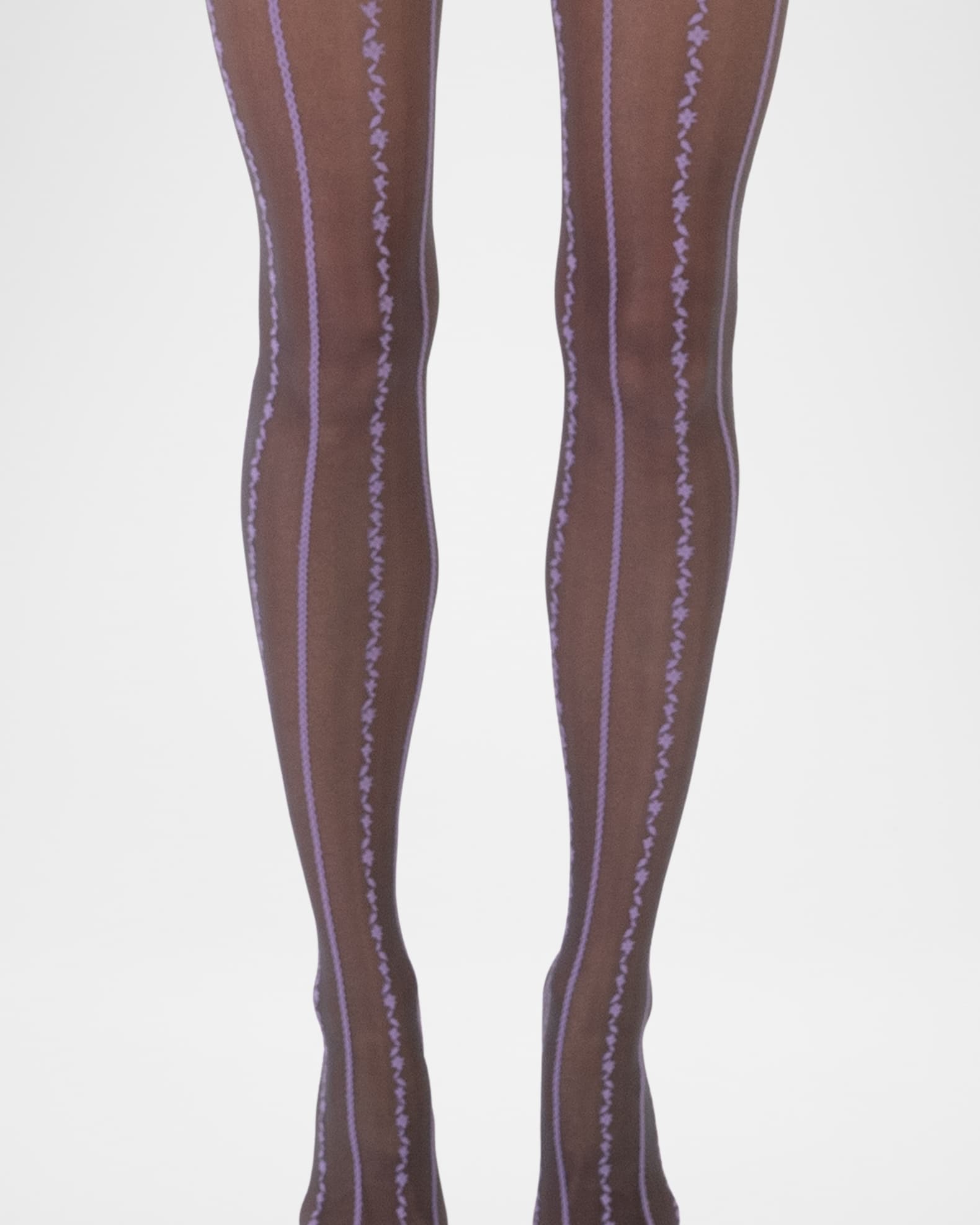 Stems Anemone Sheer Floral Striped Tights Neiman Marcus