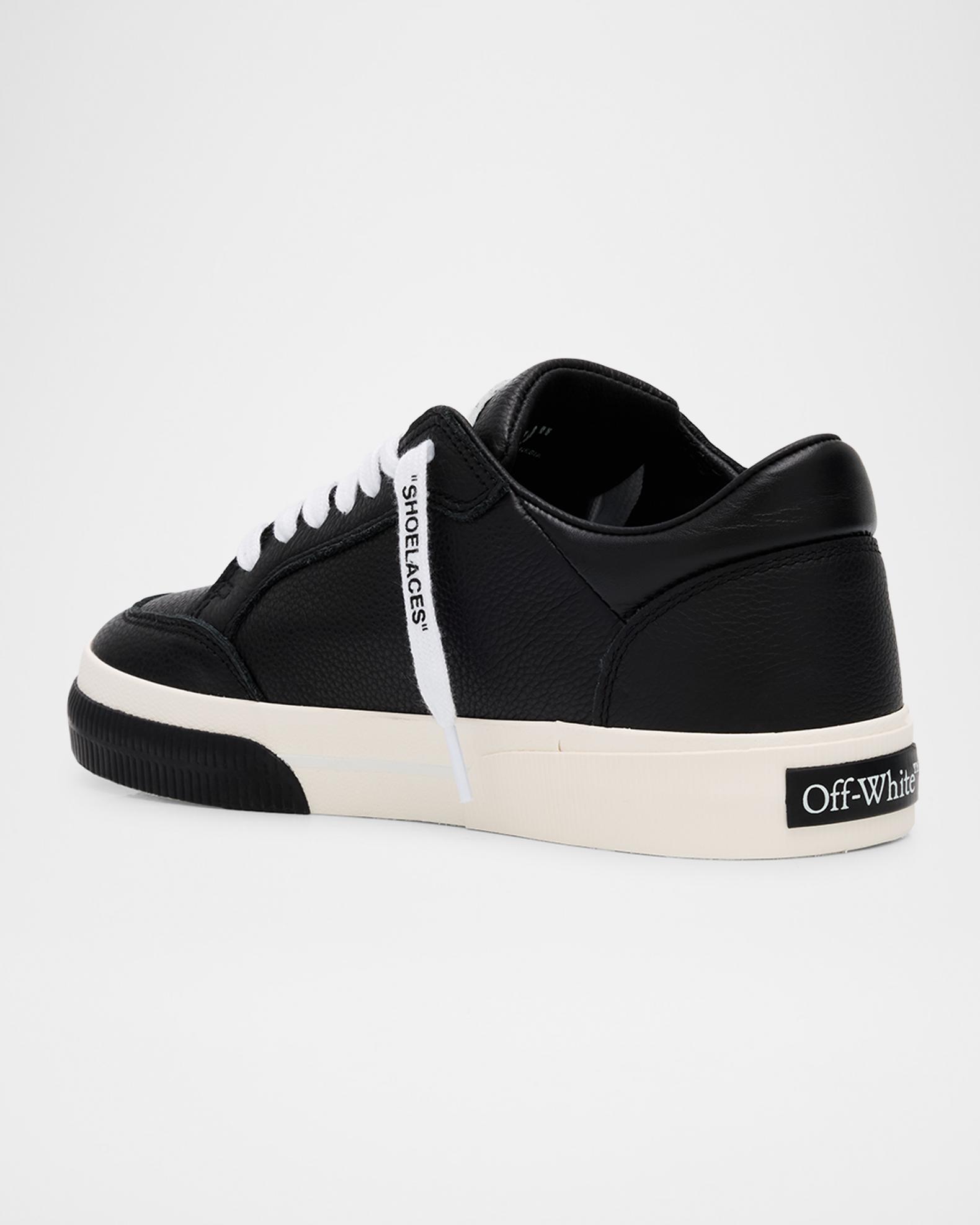 Off-White Vulcanized Leather Low-Top Sneakers | Neiman Marcus