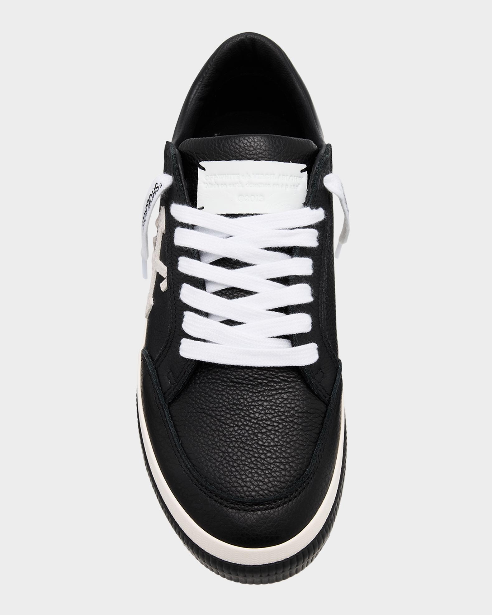 Off-White Vulcanized Leather Low-Top Sneakers | Neiman Marcus