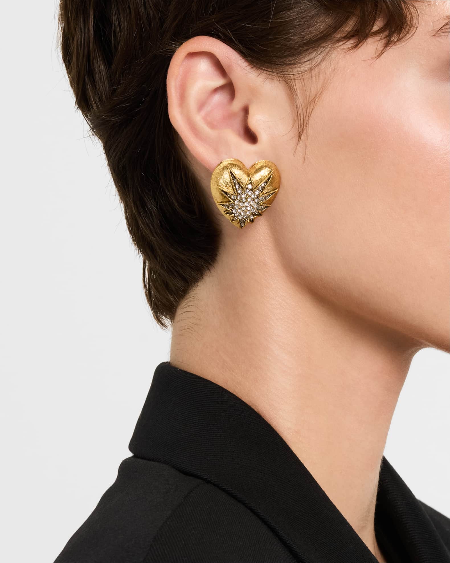Heart of Tefiti Crystal Stud Earrings 1