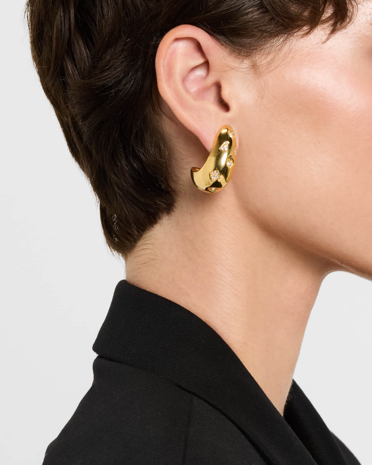 Bettina Crystal Hoop Earrings 1