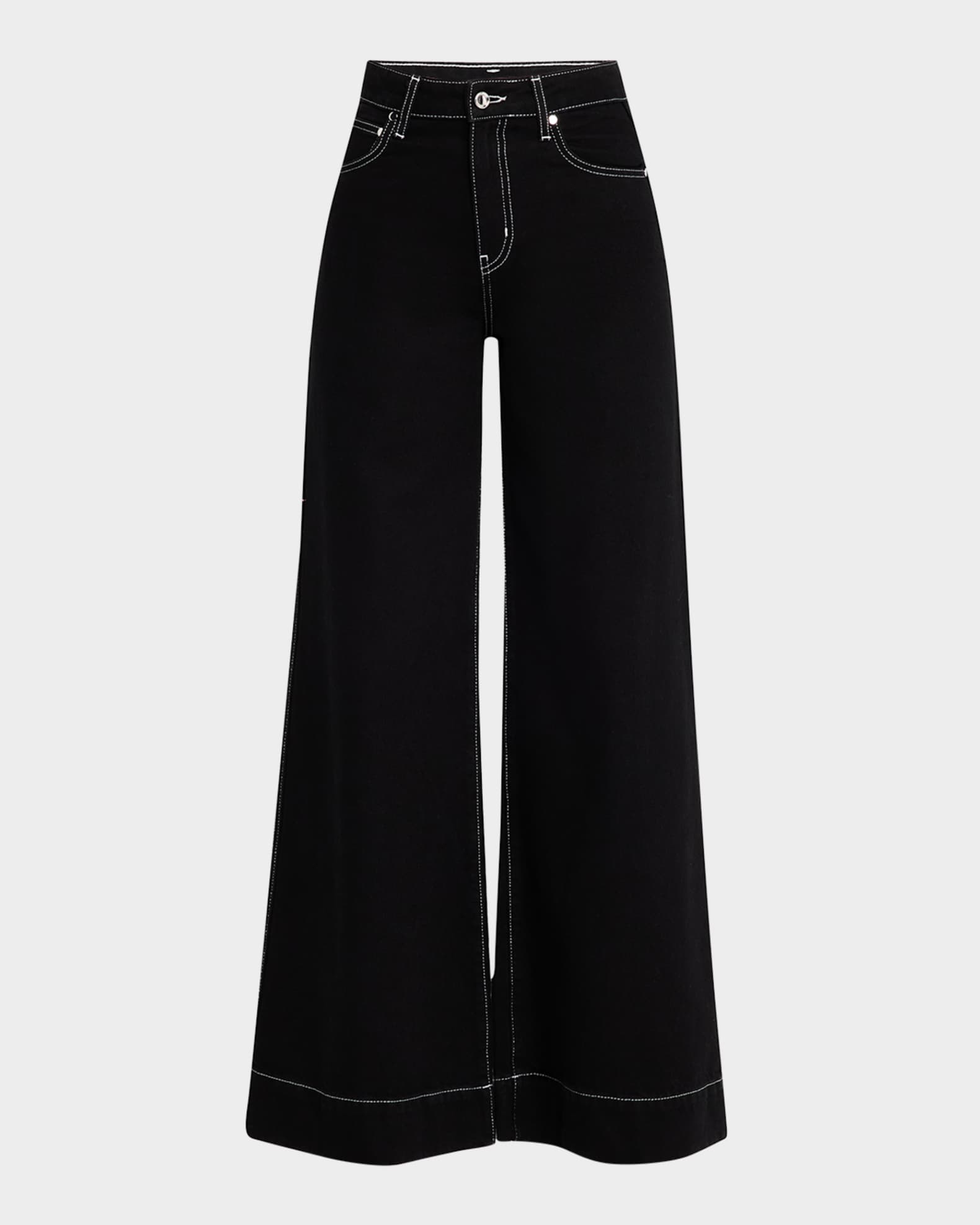 Coralie High Rise Wide-Leg Jeans 0