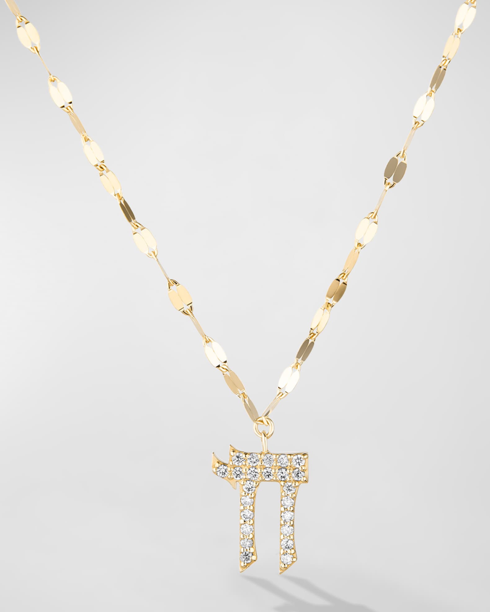 Flawless Chai Pendant Necklace with Jump Ring, 16-18"L  0