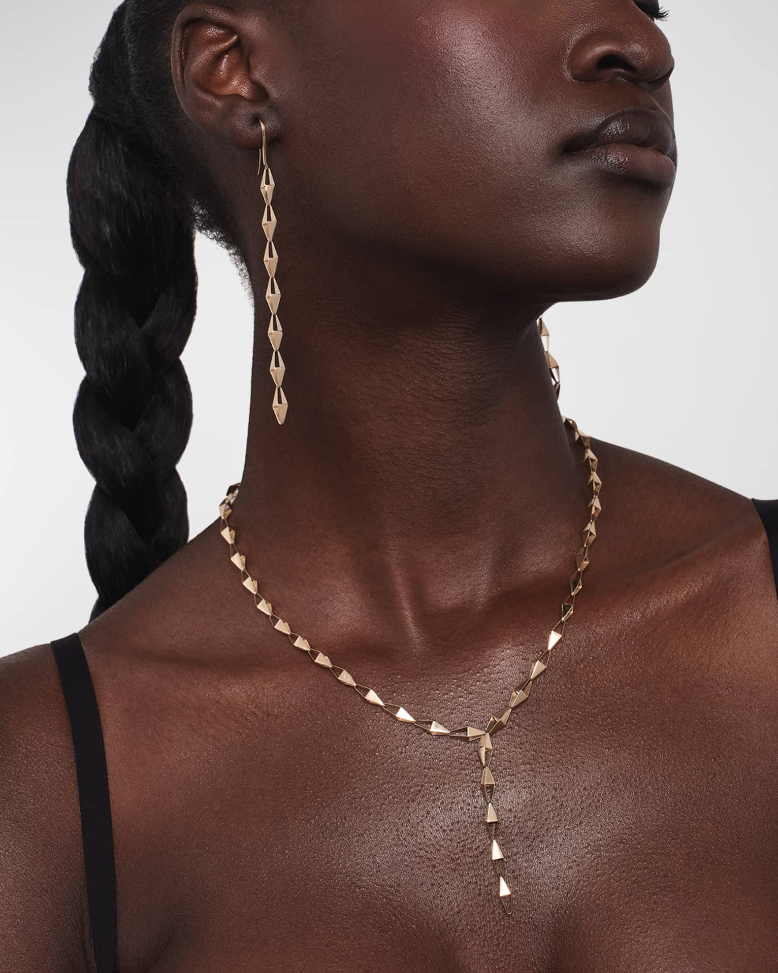 LANA Laser 3D Kite Lariat Necklace Neiman Marcus