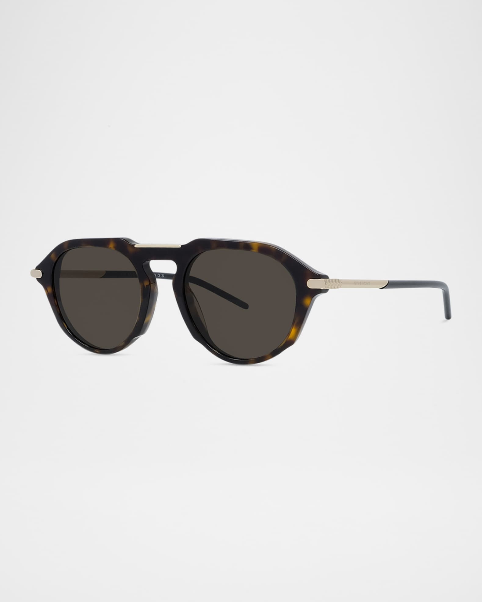 Men's GV One Acetate and Nylon Round Sunglasses 0