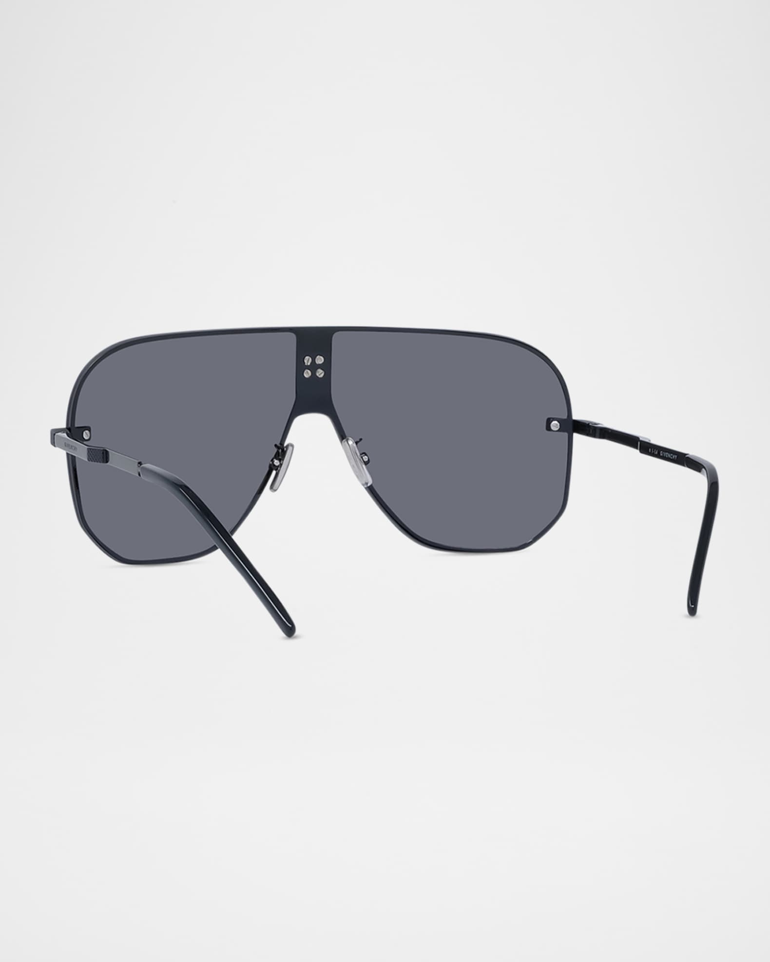Men's 4Gem Metal Shield Sunglasses 1