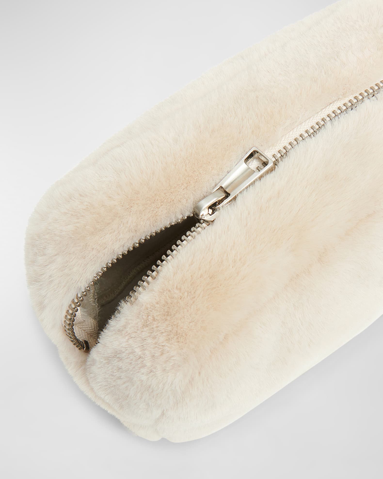 Faux fur pouch clearance