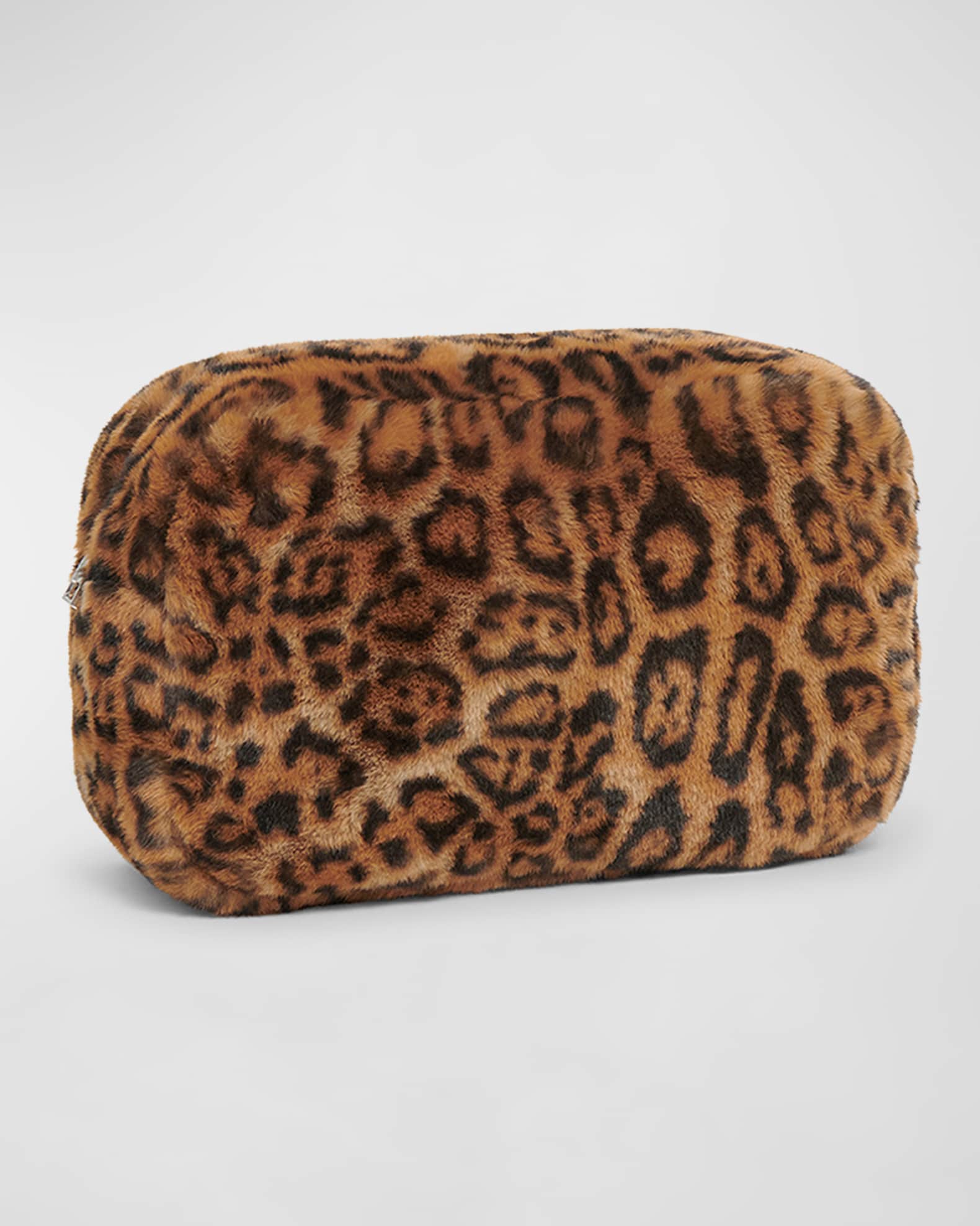 APPARIS Noor Jumbo Leopard Faux Fur Pouch Bag Neiman Marcus
