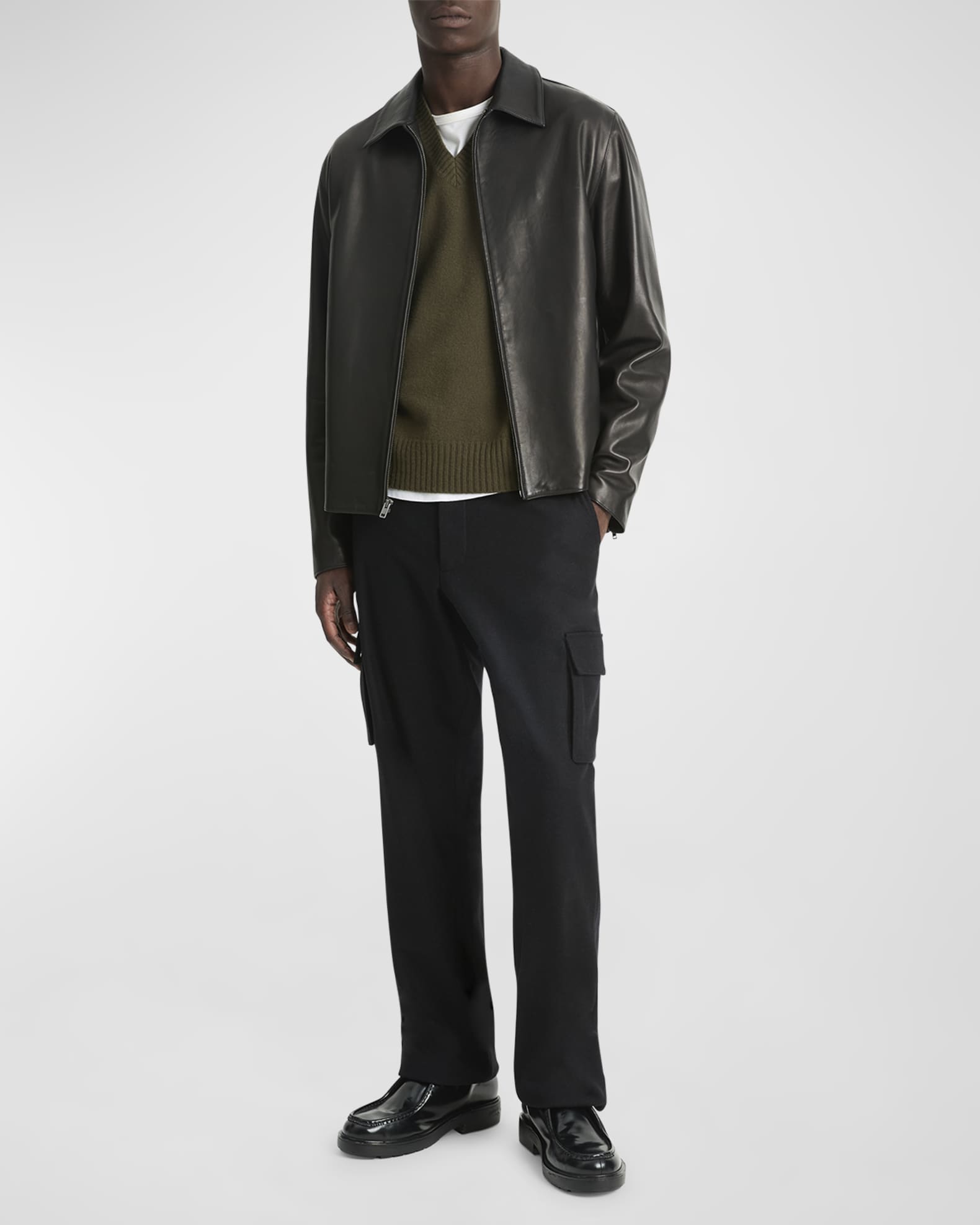 Neiman marcus leather coats on sale