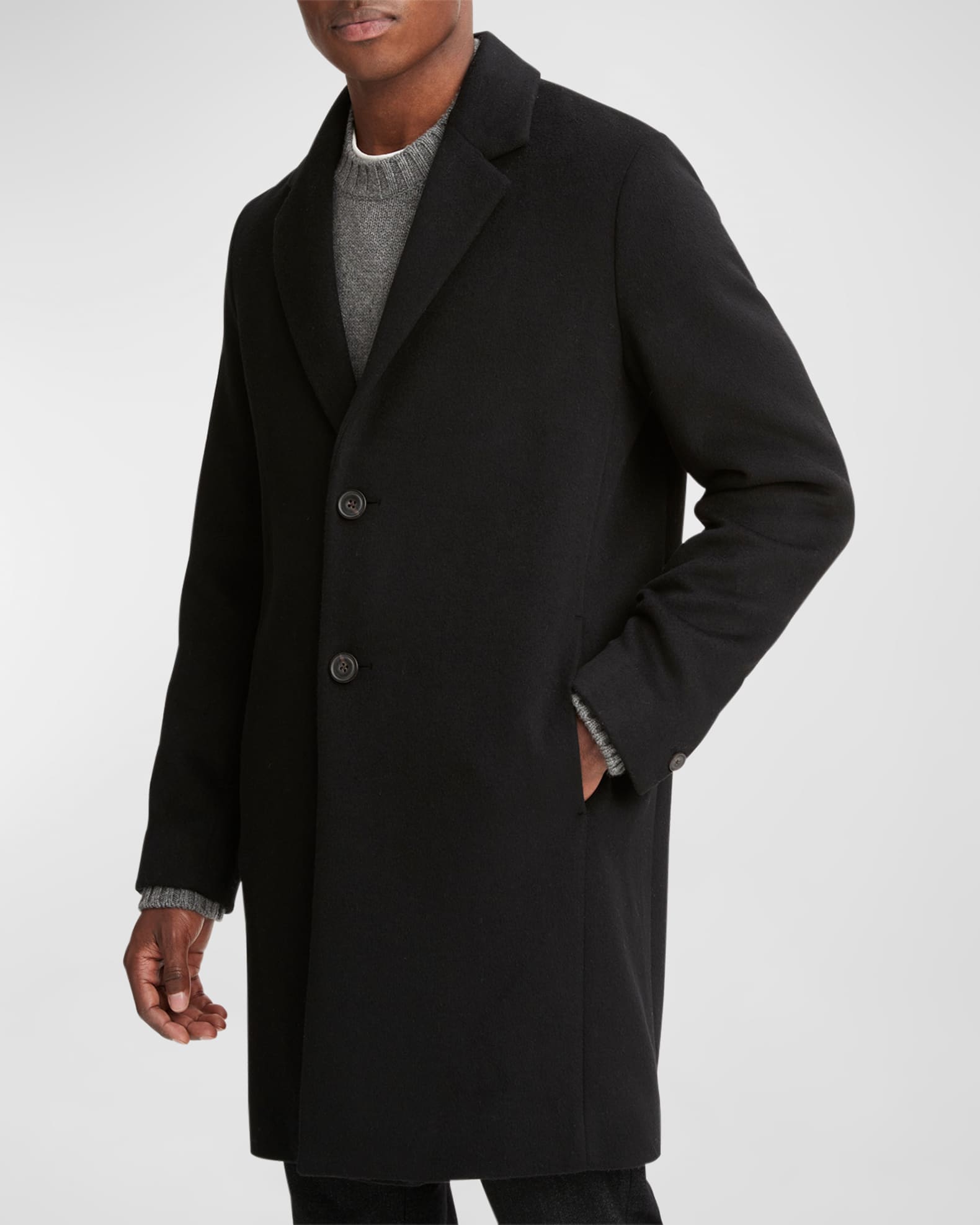 Vince patch pocket wool blend car coat cheap