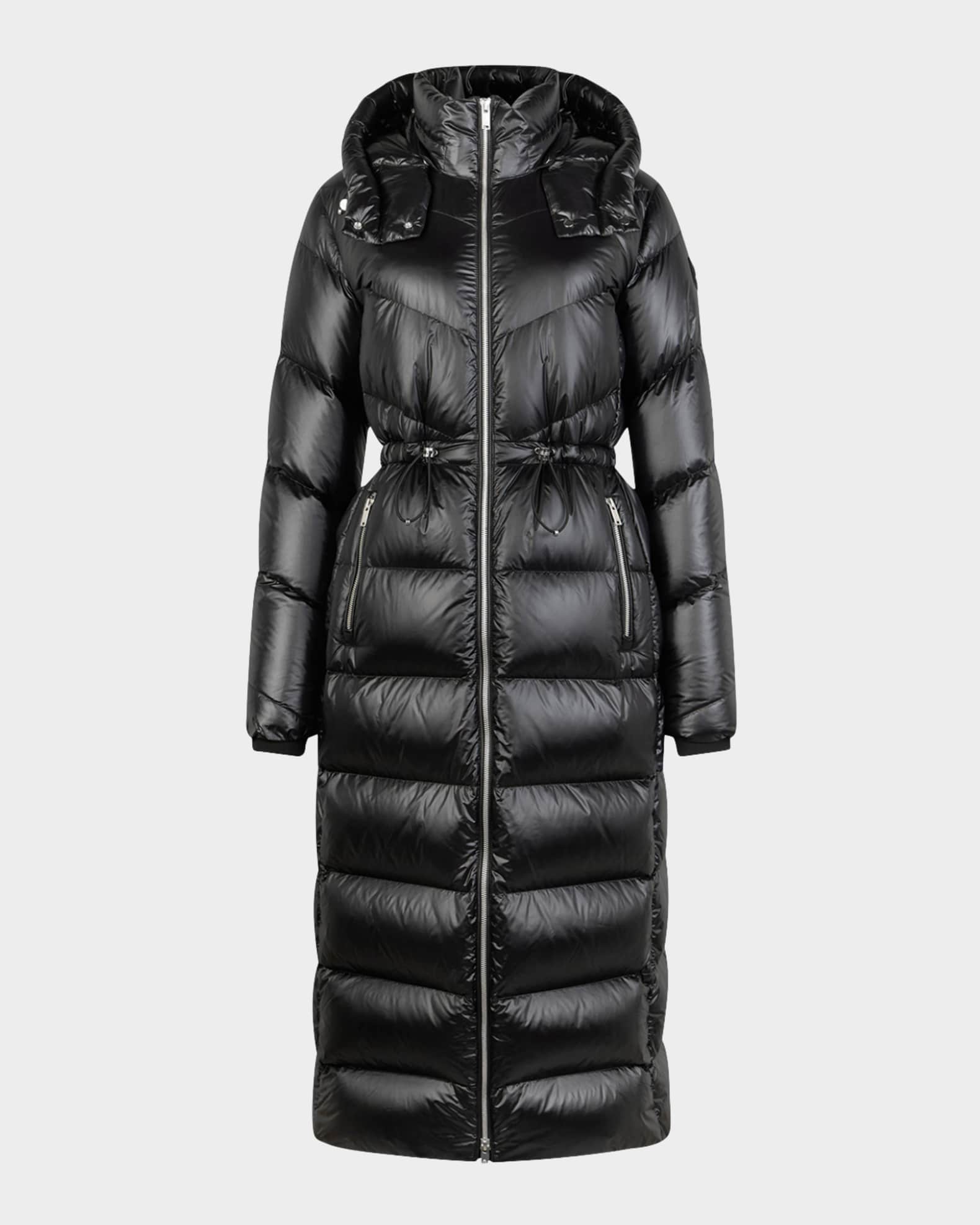 Belle Long Shiny Puffer Coat
